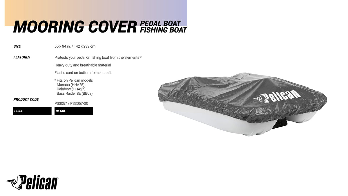 Pelican Vinyl Pedal Boat Mooring and Storage Cover - Heavy Duty Monaco and Rainbow Models ๐ All In One Marketplace Canada