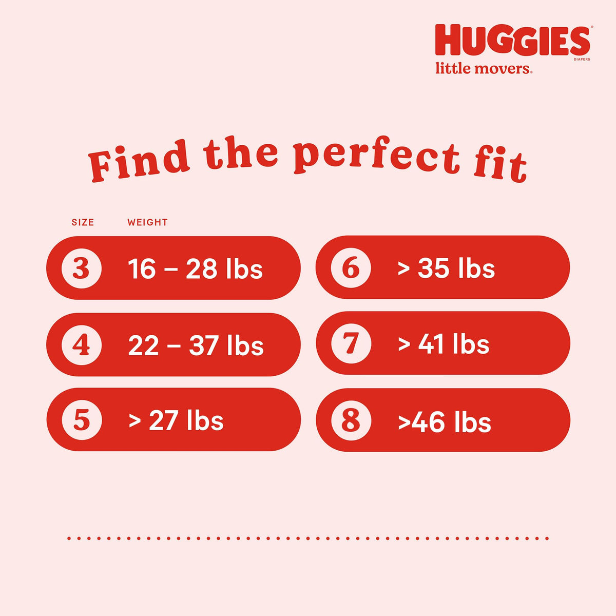 Huggies Size 8 Diapers, Little Movers Baby Diapers, Size 8 (46+ lbs), 62 Count ๐ All In One Marketplace Canada