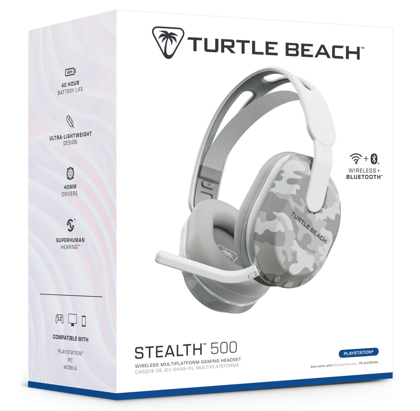 Turtle Beach Stealth 500 Arctic Camouflage PlayStation Wireless Gaming Headset w/ 40 Hour Battery and Bluetooth for PS5, PS4, PC and Mobile ๐ All In One Marketplace Canada