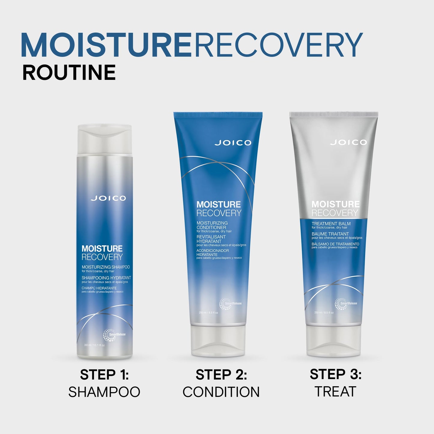 Joico Moisture Recovery Shampoo or Conditioner for Dry Hair, Thick Coarse Hair, Moisturizing Shampoo or Conditioner for Dry Damaged Hair with Keratin ๐ All In One Marketplace Canada