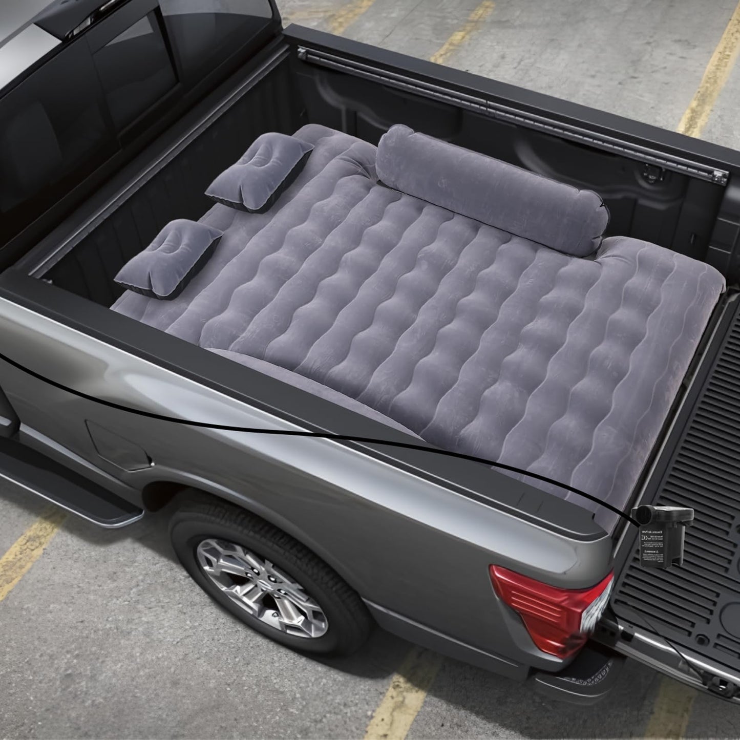 VEVOR Truck Bed Air Mattress, for 6-6.5 ft Full Size Truck Beds, Inflatable Air Mattress Camping Bed with 12V Air Pump 2 Pillows, Carry Bag, for Chevrolet Silverado, Dodge Ram, Ford 150/250/350 ๐ All In One Marketplace Canada