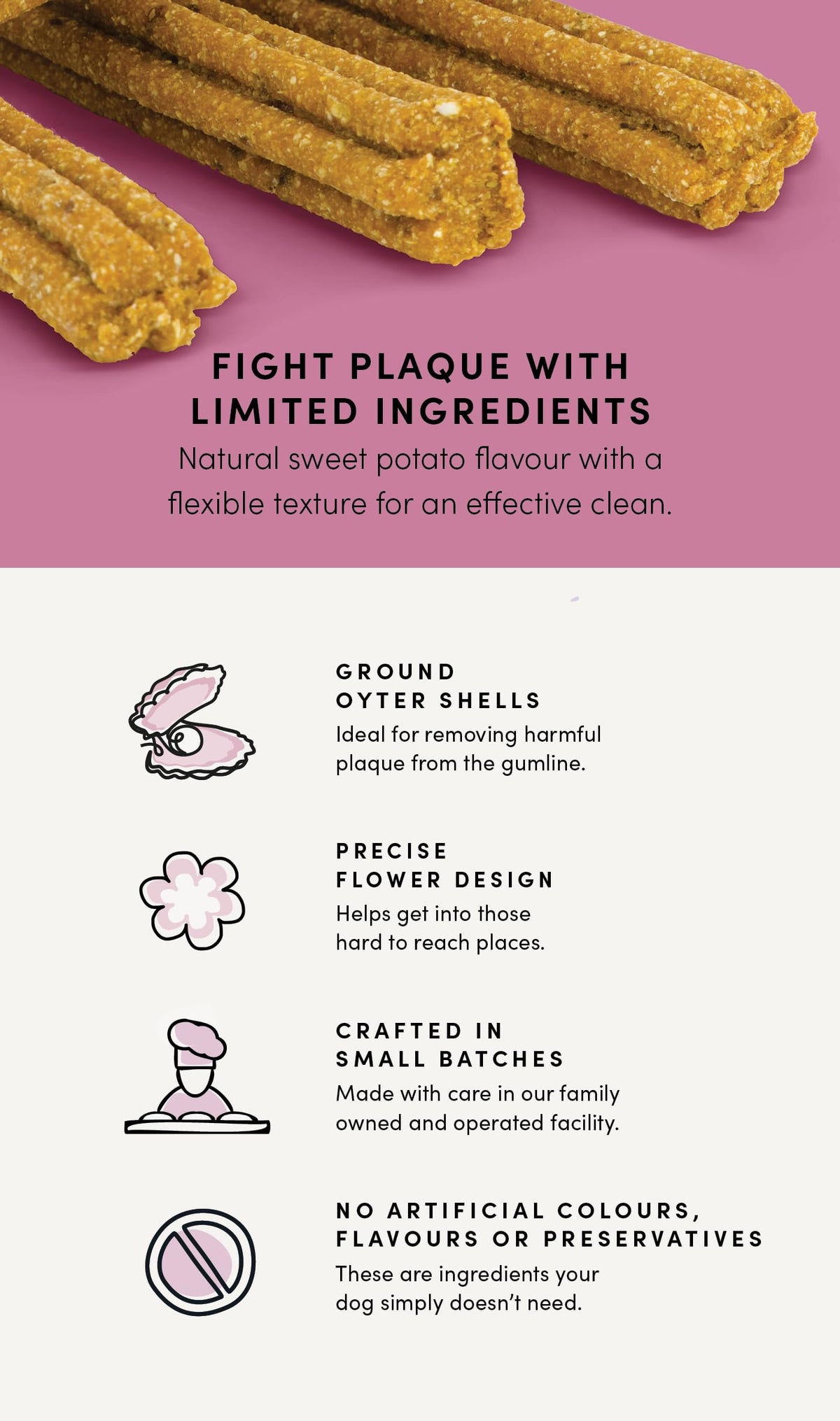 Crumps' Naturals, Plaque Busters, 870 g, Dog Treats ๐ All In One Marketplace Canada