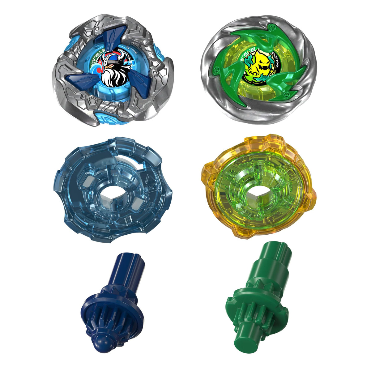 Beyblade X Circle Ghost 4-60LR UX & Hack Viking 4-55O UX Takara Tomy Dual Pack Set with 2 Right-Spinning Tops, Battling Tops Game Toys, Ages 8+ ๐ All In One Marketplace Canada