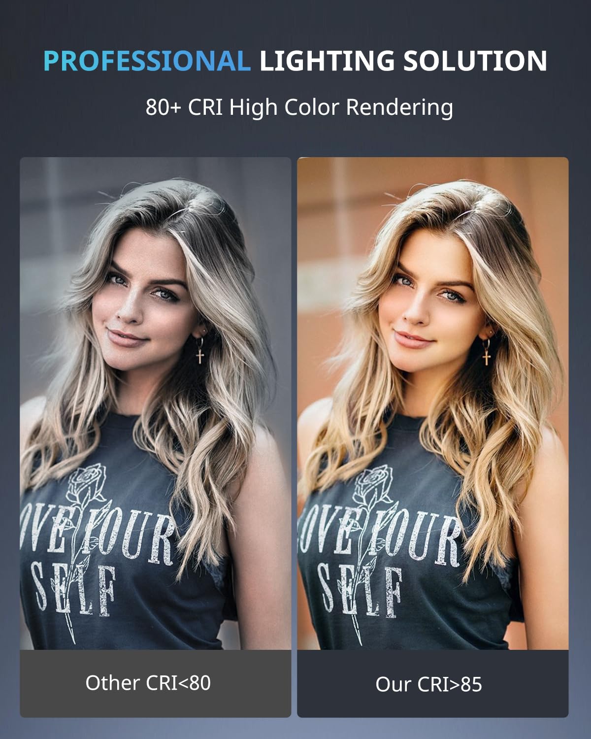UBeesize 12 inch Ring Light with Stand, Selfie Ring Light with 50" Extendable Tripod Stand & Phone Holder for Live Stream/Makeup/YouTube Video 🍁 All In One Marketplace Canada