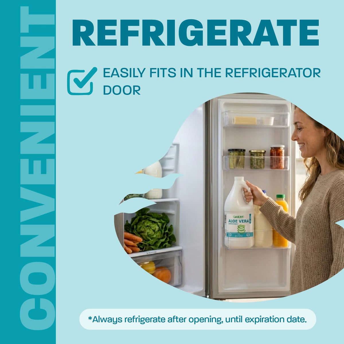 Aloe Vera Drinkable Gel, Orange, Heartburn & Acid Reflux, 1,5 L ๐ All In One Marketplace Canada