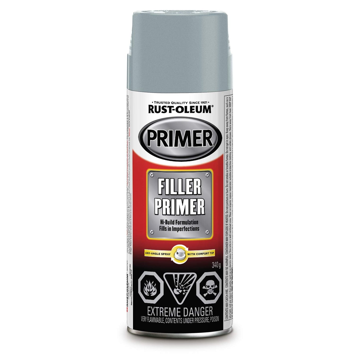 Rust-Oleum Automotive Filler Primer Spray Paint in Grey, 340g ๐ All In One Marketplace Canada