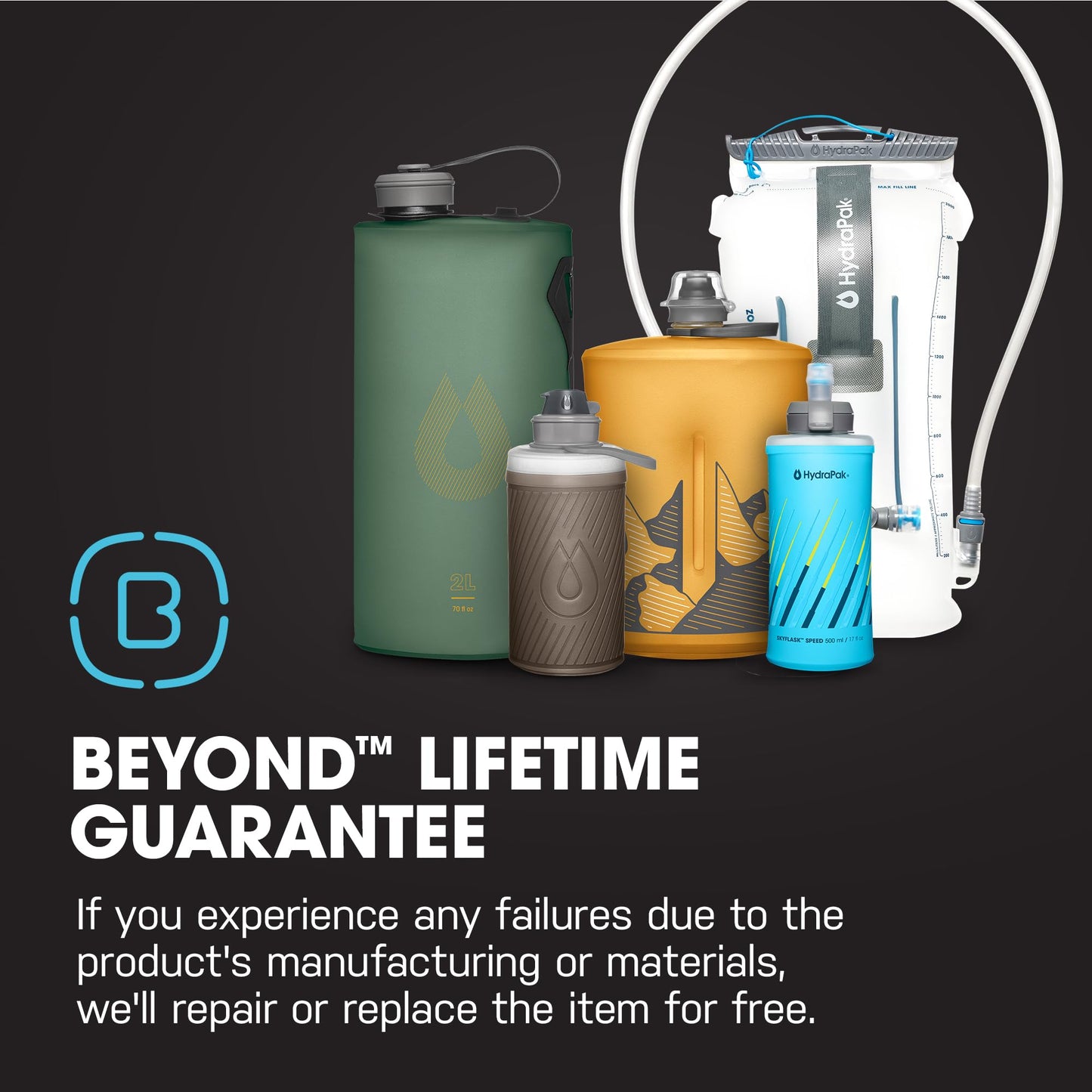 HydraPak SkyFlask Speed Handheld Running Water Bottle (350ml, Malibu) ๐ All In One Marketplace Canada