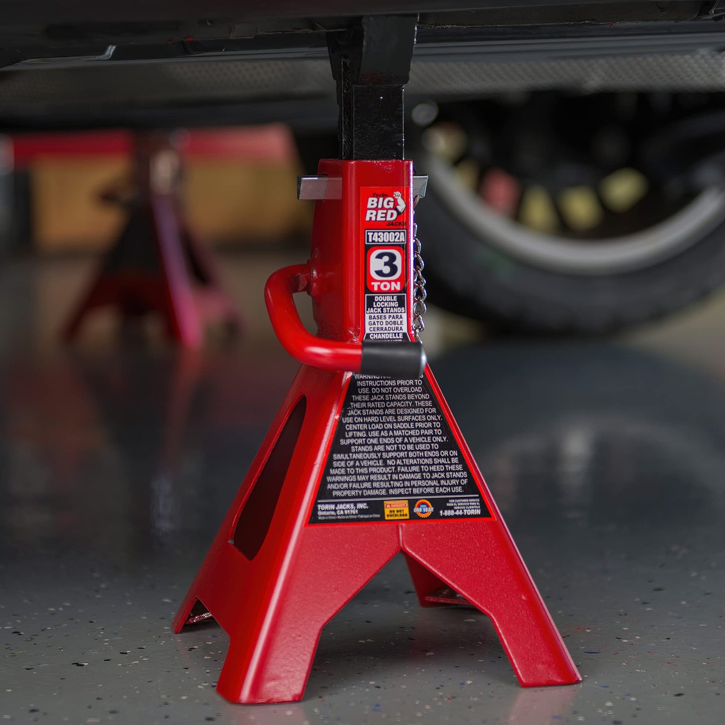 Torin T43002A Big Red Steel Jack Stands: Double Locking, 3 Ton Capacity, 1 Pair ๐ All In One Marketplace Canada