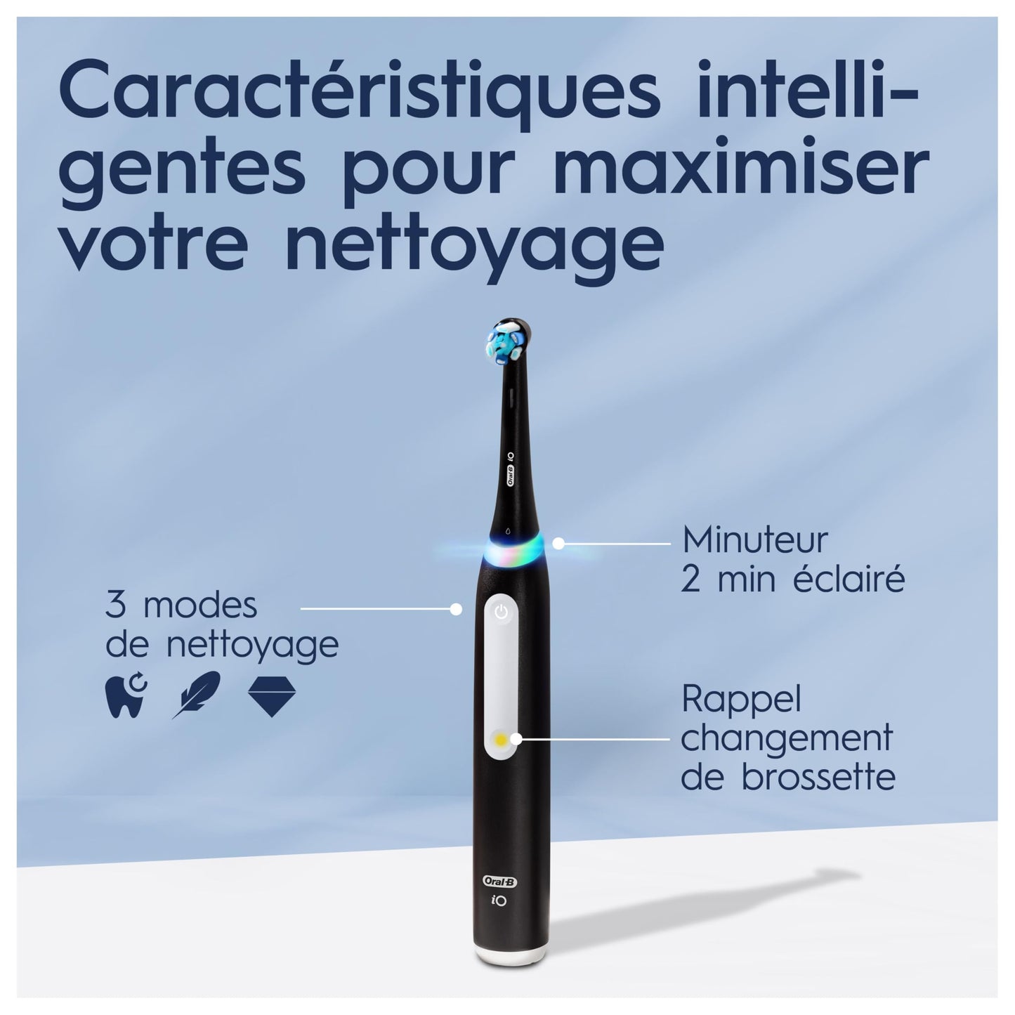 Oral-B iO3 Electric Toothbrush (1) with (1) Charger, Rechargeable, Black ๐ All In One Marketplace Canada