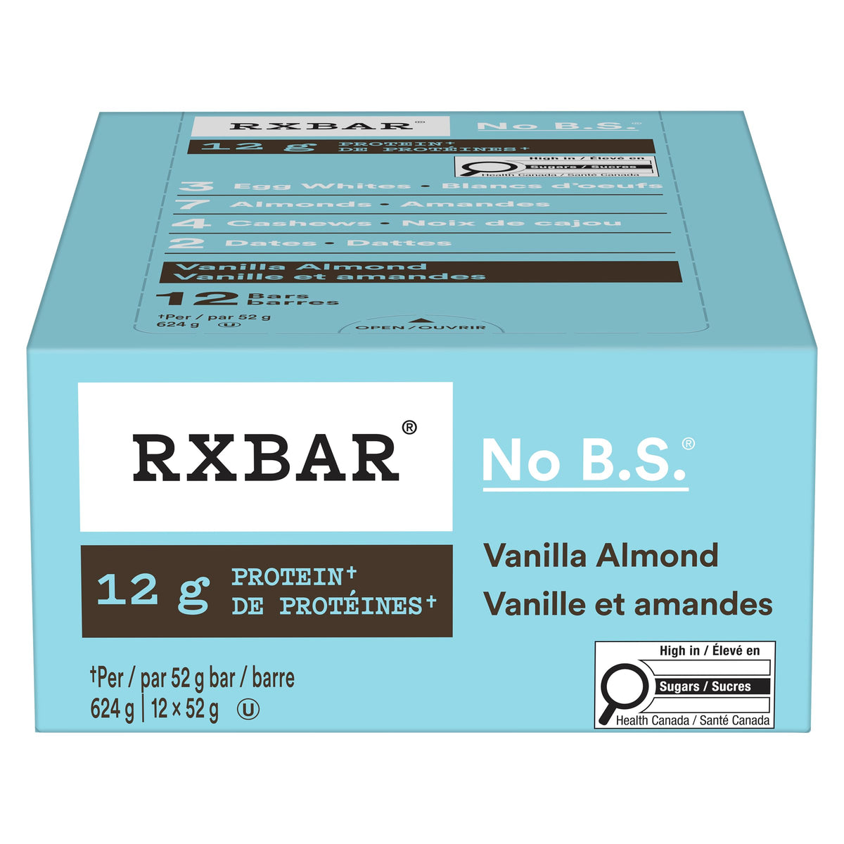 RXBAR Vanilla Almond Protein Bar 12 x 52 g ๐ All In One Marketplace Canada
