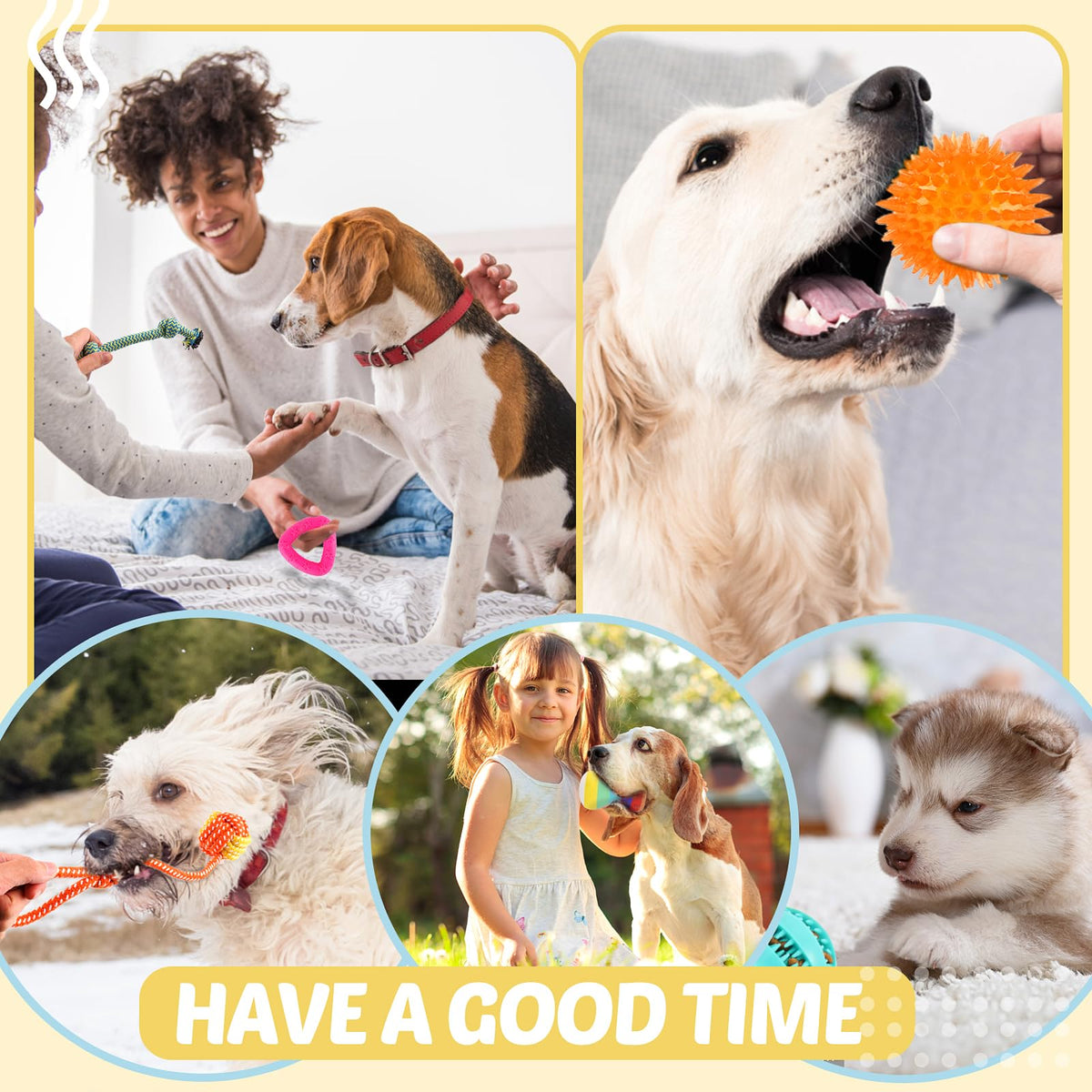 Puppy Toys 21 Pack, Small Dog Chew Toys with Rope Toys for Teething Pet Cute Squeak Toy with Treating Ball for Puppy, Small Dogs ๐ All In One Marketplace Canada