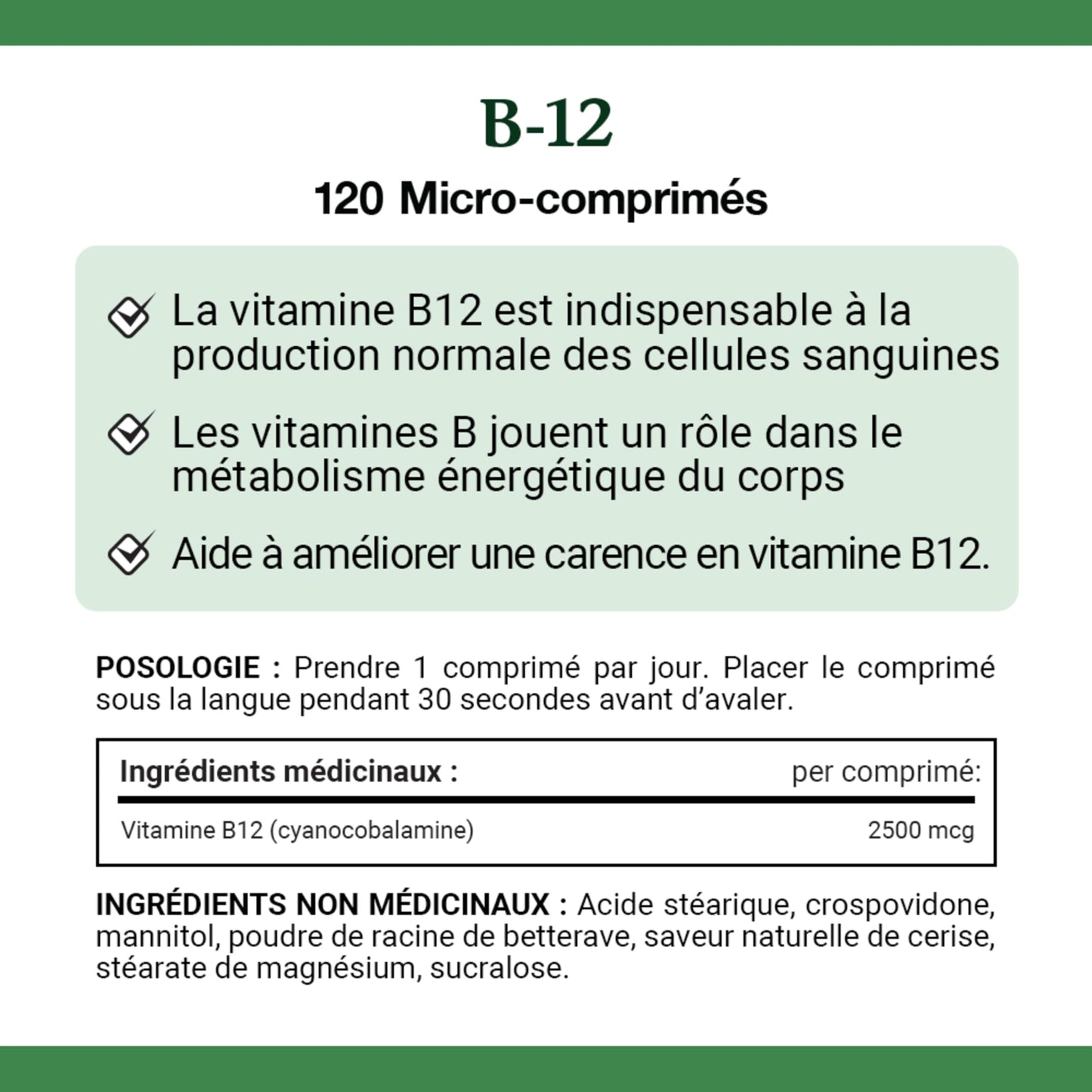 NATURE'S BOUNTY Vitamin B-12 Supplement, 2500 mcg, Quick Dissolve Tablets, Natural Cherry Flavour, Helps In Energy Metabolism, Essential In Normal Formation Of Blood Cells, 120 Tablets, 42 g ๐ All In One Marketplace Canada