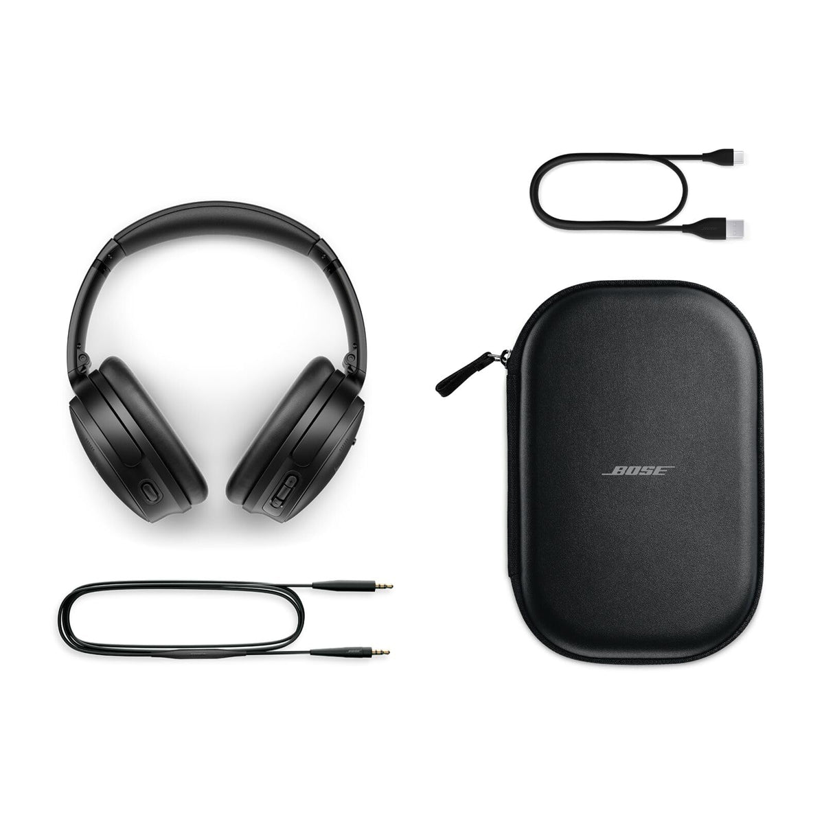 Bose QuietComfort Headphones - Wireless Bluetooth Headphones, Active Over Ear Noise Cancelling and Mic, USB-C Charging, Deep Bass, Up to 24 Hours of Playtime, Black ๐ All In One Marketplace Canada