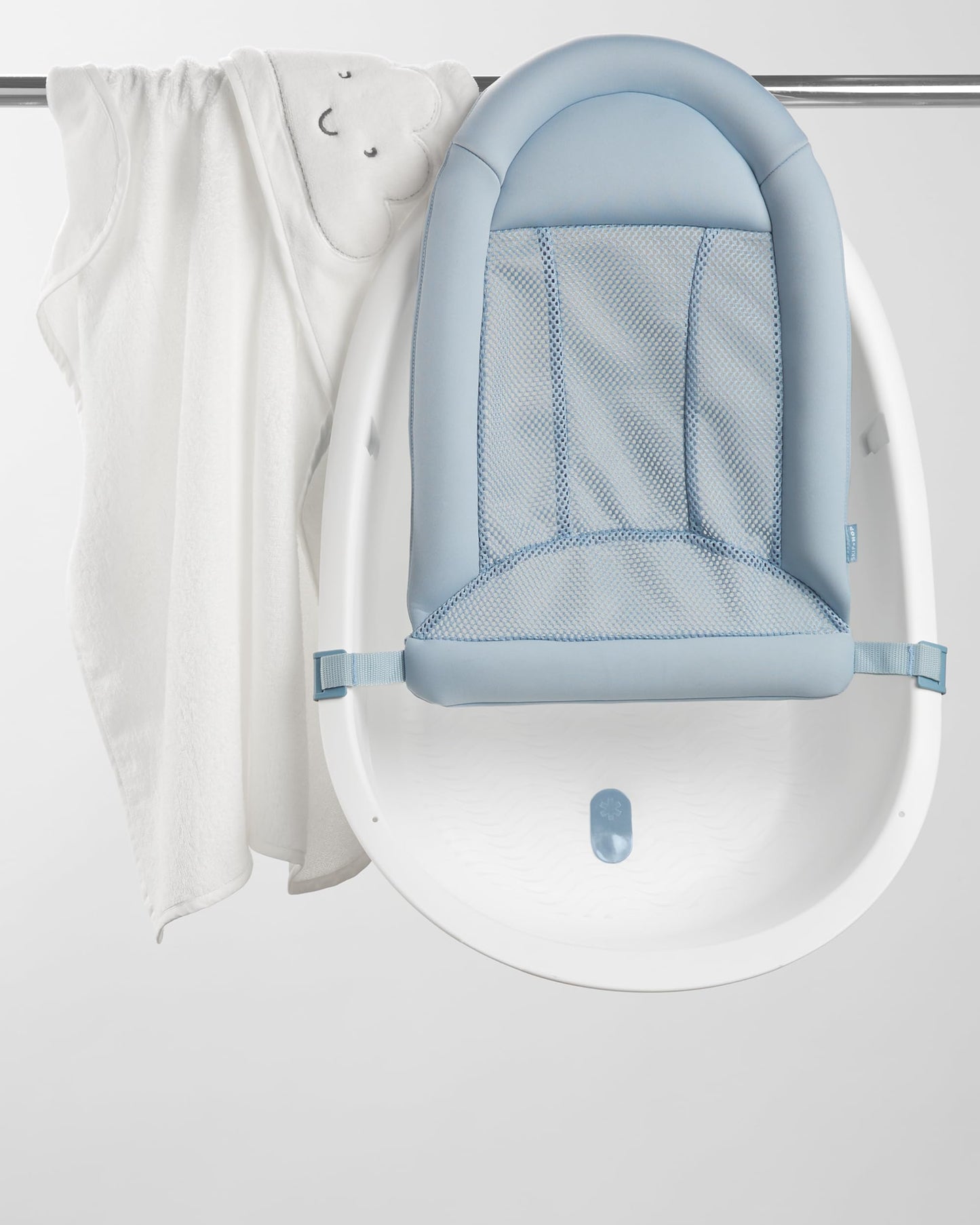 Skip Hop Baby Bath Tub 4-in-1 Grow with Baby Infant to Toddler Bathtub with Supportive Sling and Sit-Up Support Wave Age 0m+ đ All In One Marketplace Canada