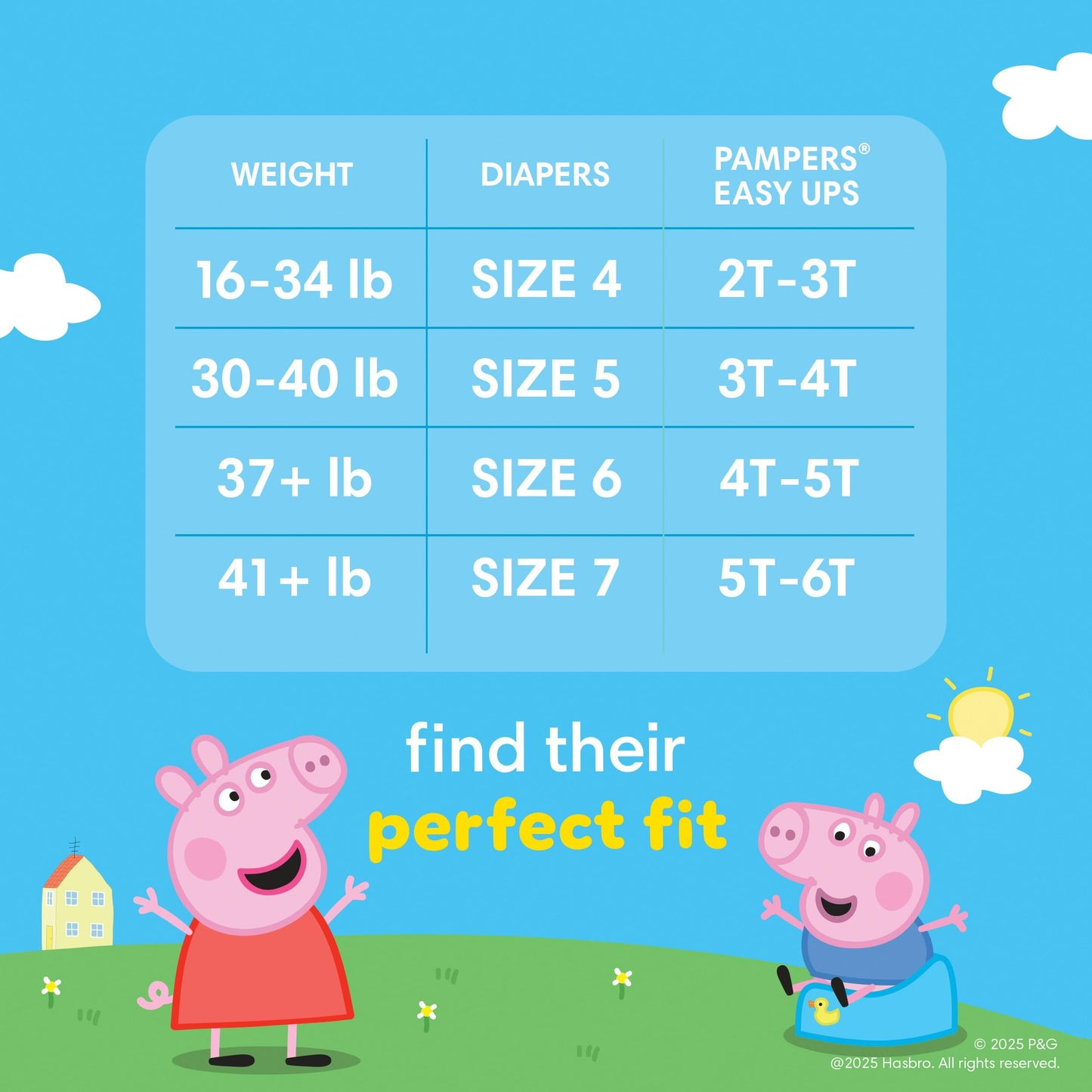 Pampers Easy Ups Training Underwear Peppa Pig Size 6 4T-5T, 1 Pack (Count of 56) ๐ All In One Marketplace Canada