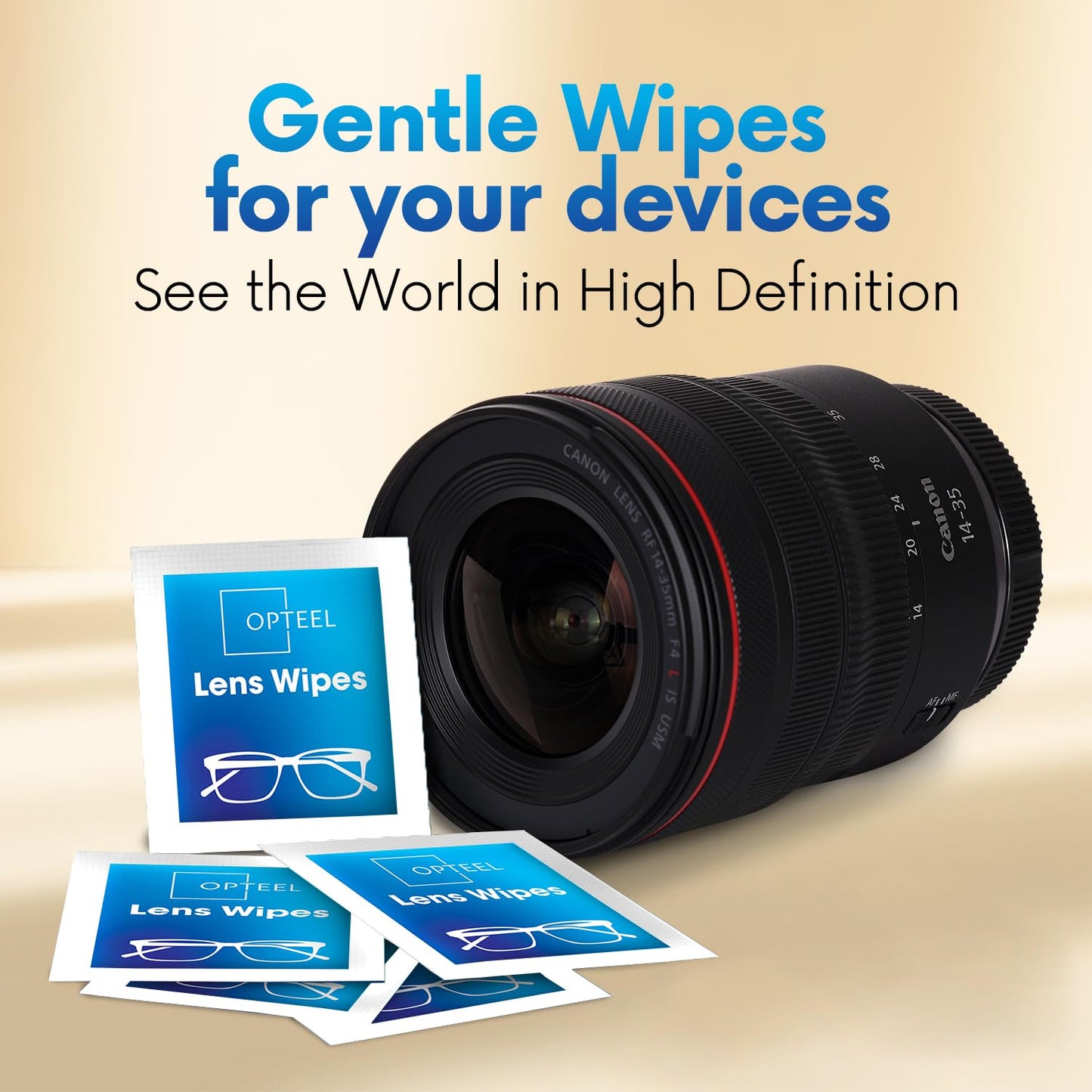 Lens Wipes for Eyeglasses - Pre-Moistened Individually Wrapped Scratch & Streak-Free for Glasses, Sunglasses & Camera Lenses 500ct ๐ All In One Marketplace Canada