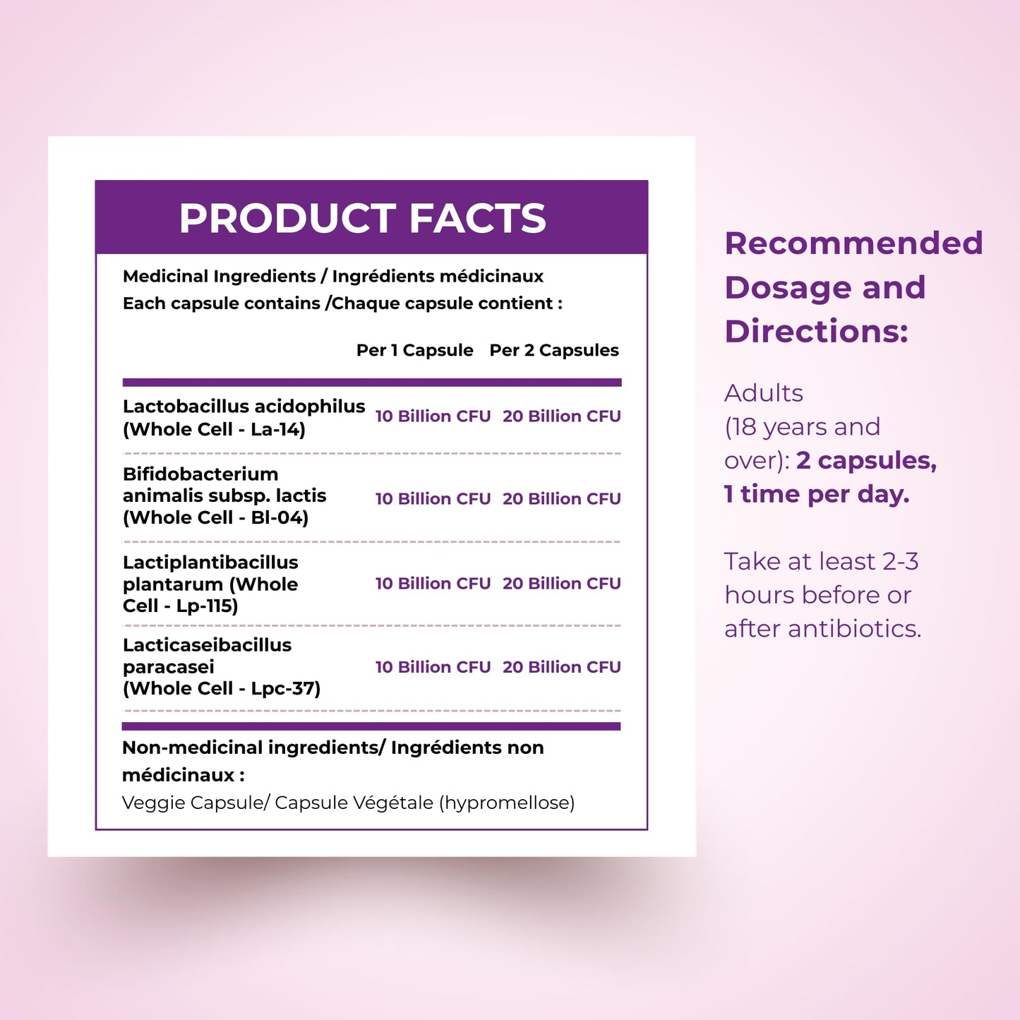 Nutratology® Probiotics for Women | Canadian-Made | 40 Billion CFUs Per Capsule | 80 Billion CFUs Per Serving - Bloating Relief & Digestion - 4 Strains of Women's Probiotic for Gut Health -120 Count 🍁 All In One Marketplace Canada