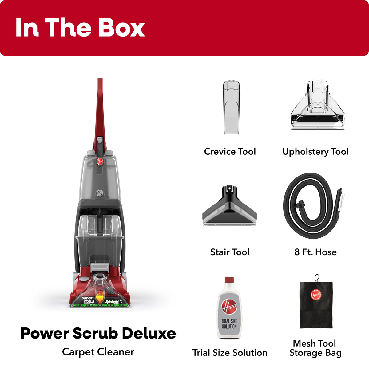 Hoover PowerScrub Deluxe Carpet Cleaner, Deep Cleaning Carpet & Upholstery Shampooer with MultiāPurpose Tools, FH50150NC š All In One Marketplace Canada