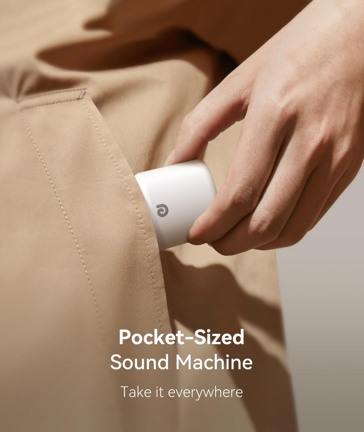 Dreamegg White Noise Machine - Portable Sound Machine Baby Adult, Travel White Noise Sound Machine, 16 Soothing Sounds, Rechargeable, Mini Sound Machine for Sleeping Baby Shower Home Hotel Gift, White ๐ All In One Marketplace Canada