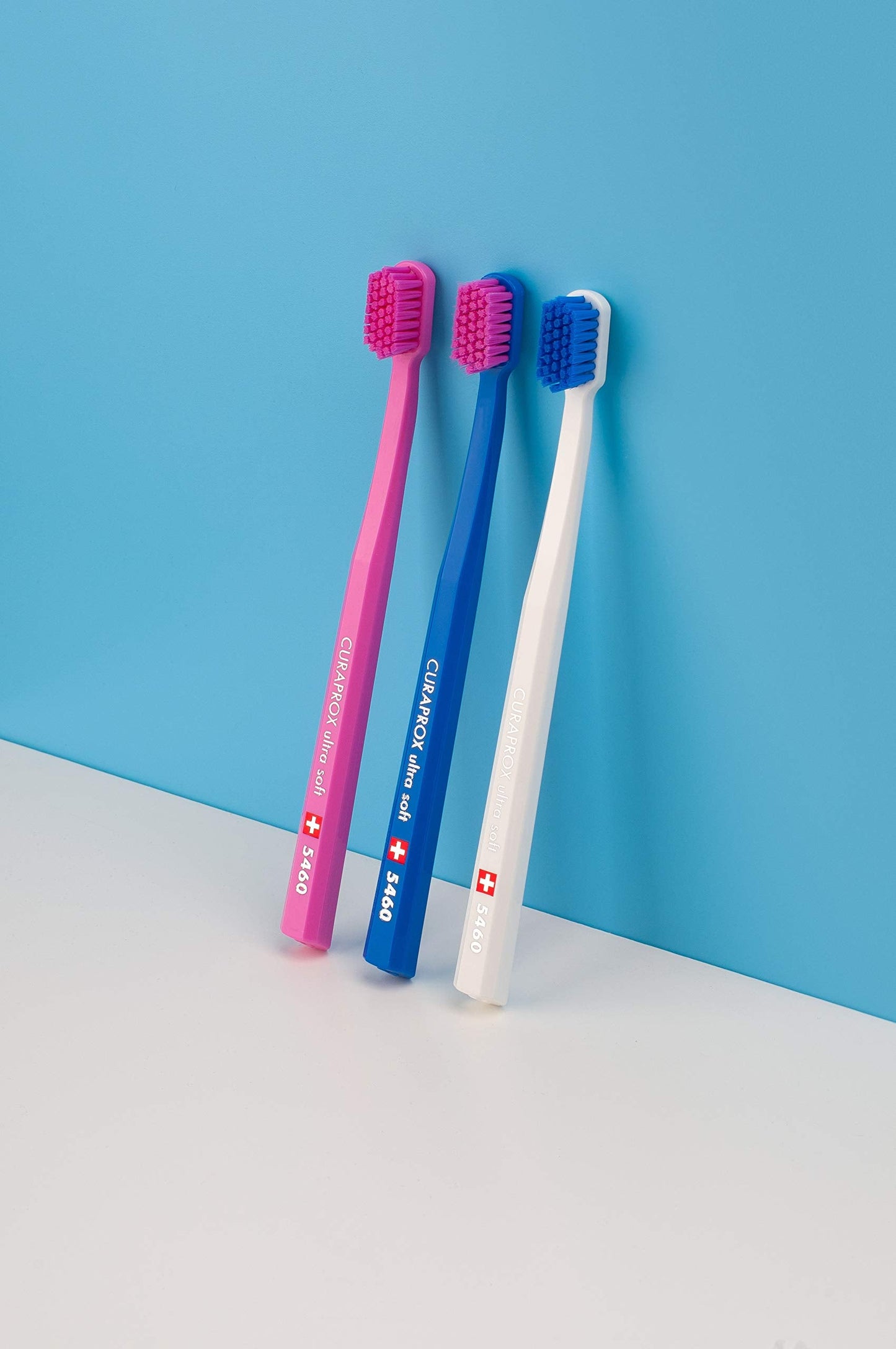 Curaprox CS 5460 Ultra Soft Toothbrush (3-Pack Bilingual) - Gentle Soft Bristles Tooth Brush for Sensitive Gums - Premium Swiss Oral Care Recommended by Dentists - For Adults & Teens ๐ All In One Marketplace Canada