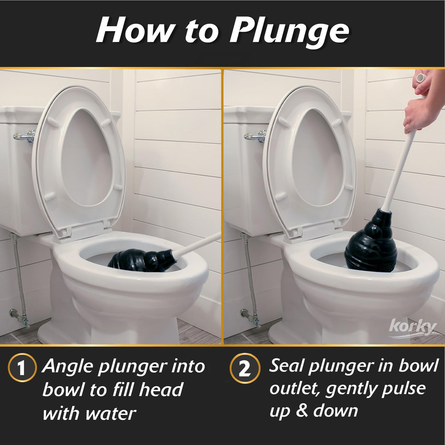 Korky BeehiveMAX Heavy Duty Toilet Plunger - Seals All Bowl Shapes โ Powerful Clog Removal ๐ All In One Marketplace Canada