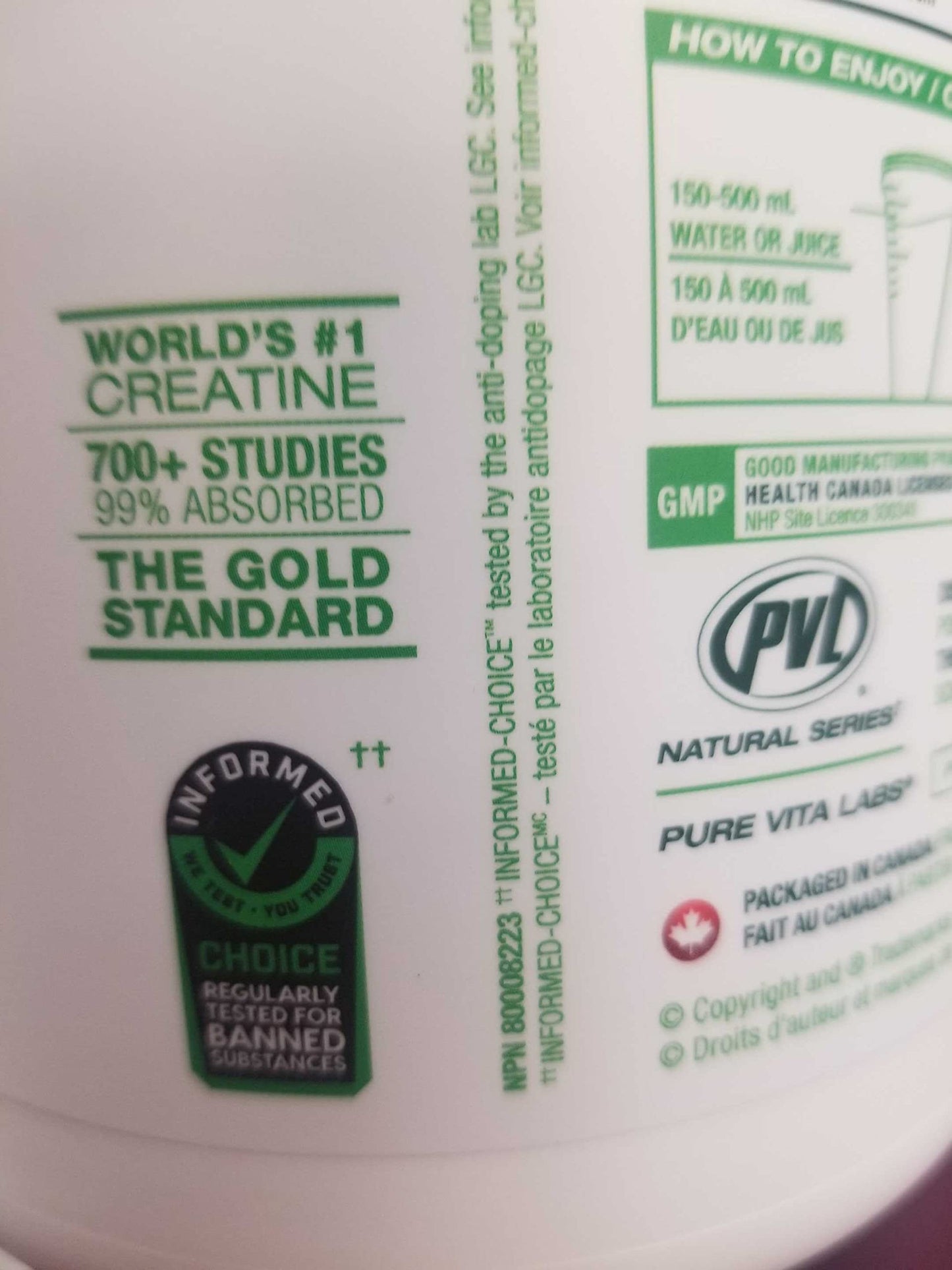 PVL 100% Pure Creatine Monohydrate Powder – Micronized Supplement for Women & Men, Unflavoured Amino Acids & Beta Alanine Friendly, Informed-Choice Tested, 1000 g (200 Servings) 🍁 All In One Marketplace Canada