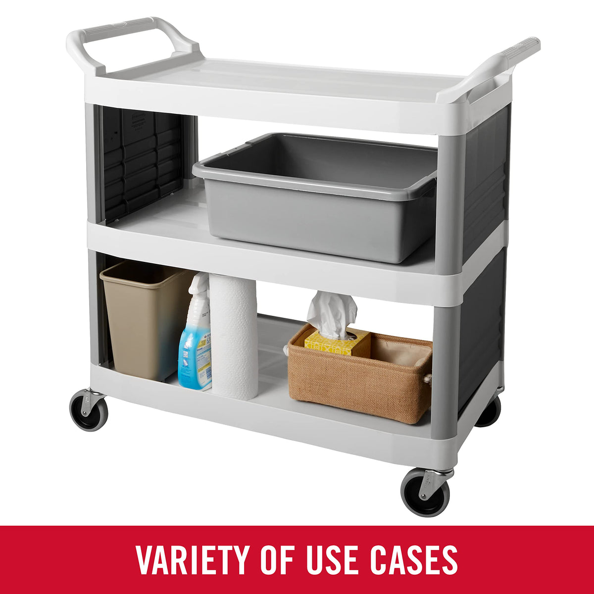 Rubbermaid Commercial Products Standard Bus/Utility Box 7-Gallon Gray Heavy Duty Plastic Restaurant Wash Basin/Dish Washing Tub for Kitchen Organization/Storage ๐ All In One Marketplace Canada