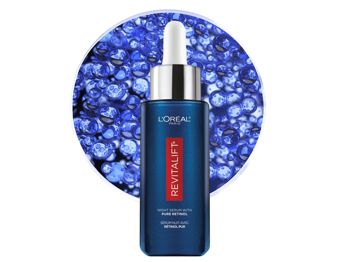L'Oreal Paris 0.3% Pure Retinol Serum for Face, Night Serum Visibly Reduces the Look of Deep Wrinkles & Smoothes Texture, Revitalift Derm Intensives, 30ml 🍁 All In One Marketplace Canada