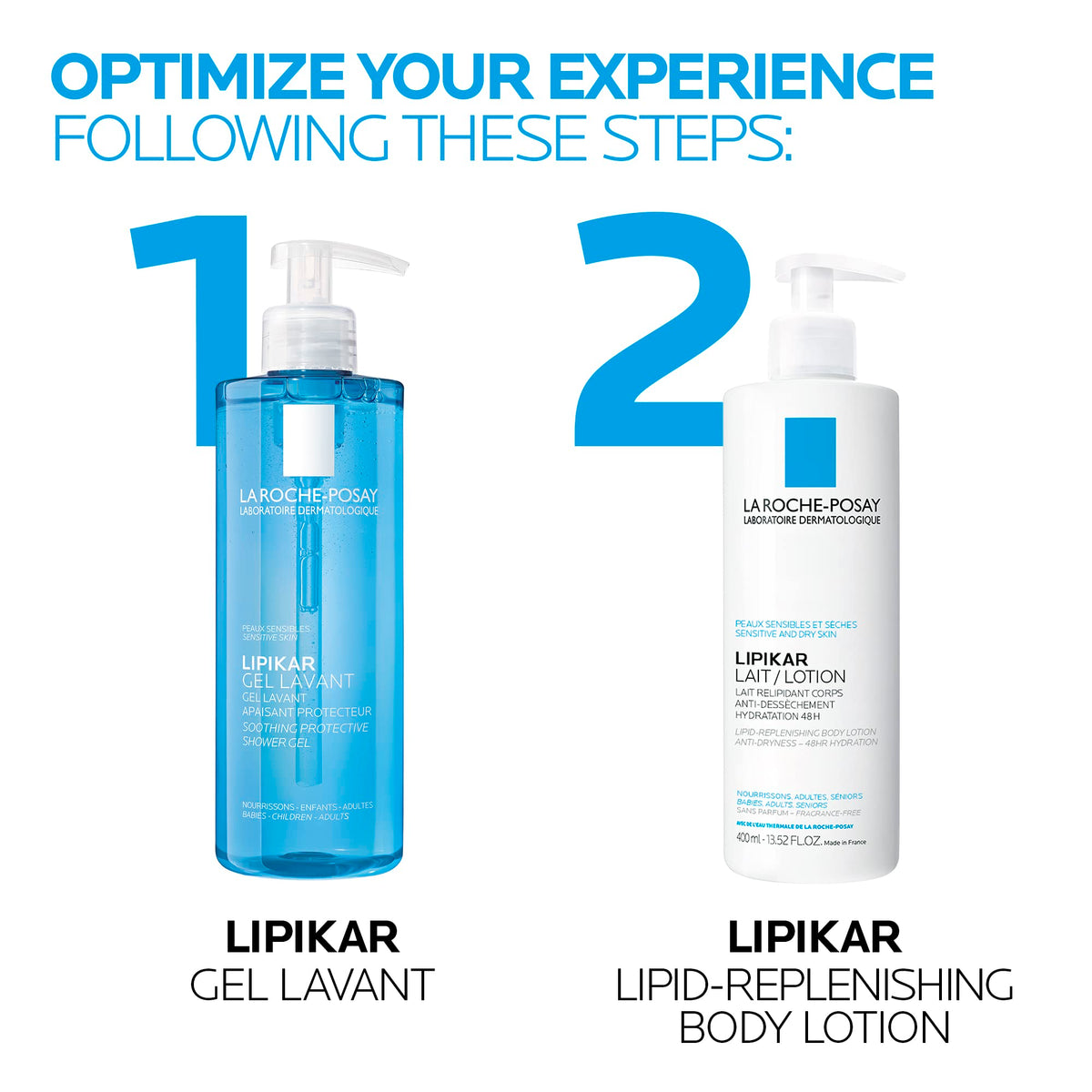 La Roche-Posay Body Wash, Lipikar Cleansing & Moisturizing Gel Body Wash with Shea Butter & Niacinamide for Dry & Sensitive Skin, Soap Free, Paraben Free, 400mL ๐ All In One Marketplace Canada