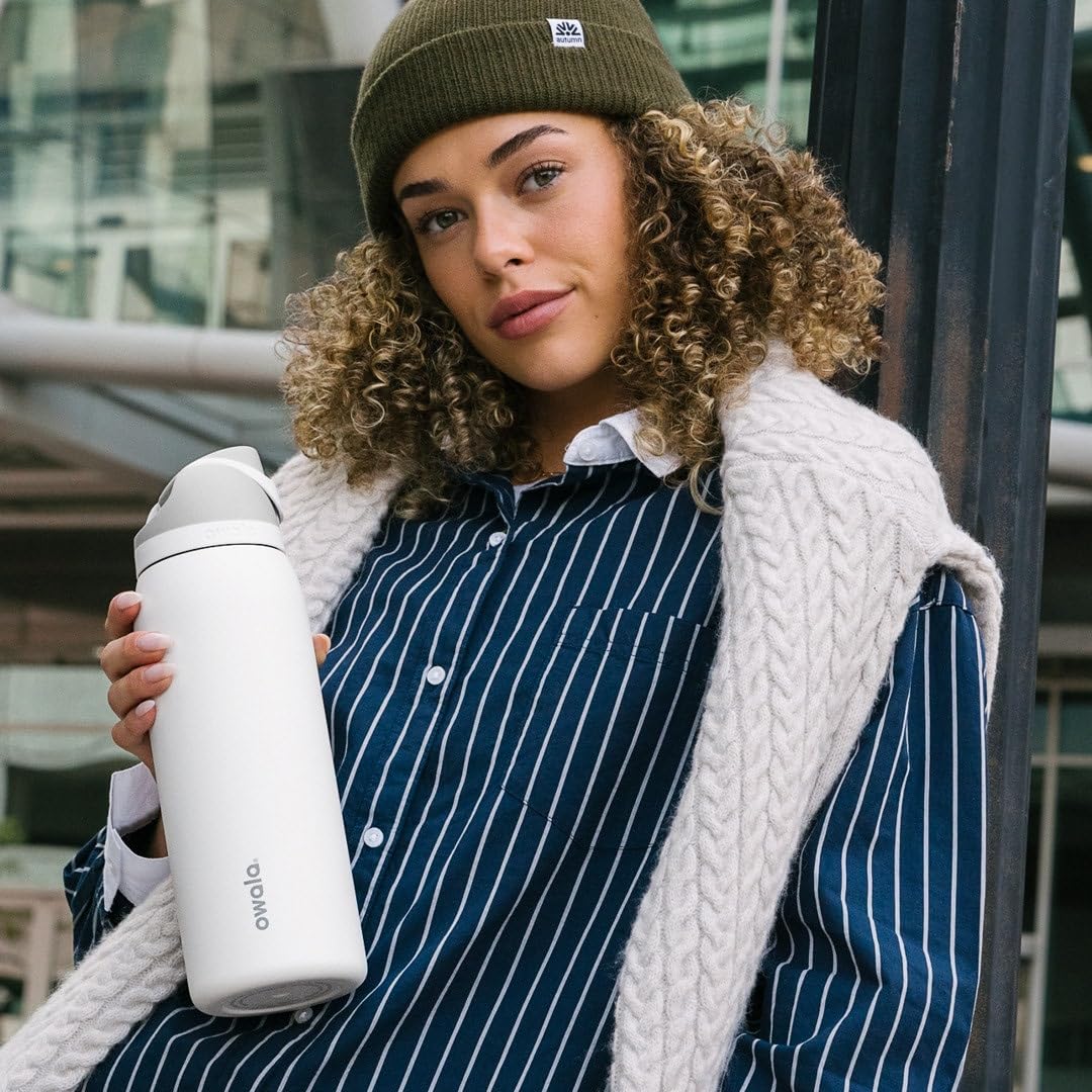 Owala FreeSip Insulated Stainless Steel Water Bottle with Straw, BPA-Free Sports Water Bottle, Great for Travel, 40 Oz, Sunny Daze ๐ All In One Marketplace Canada