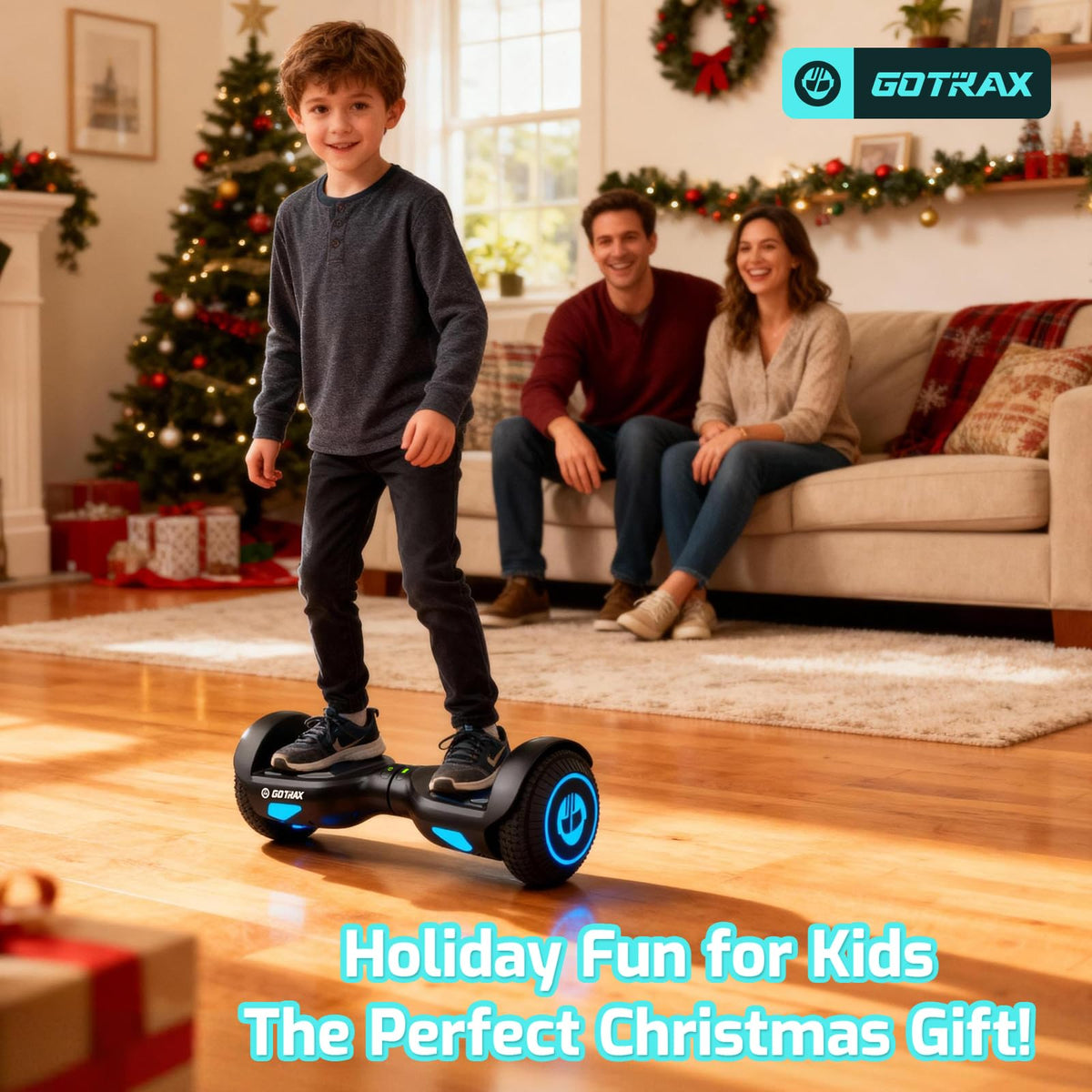 Gotrax Edge Hoverboard with 6.5" LED Wheels, 6.4km Self Balancing Scooter π All In One Marketplace Canada