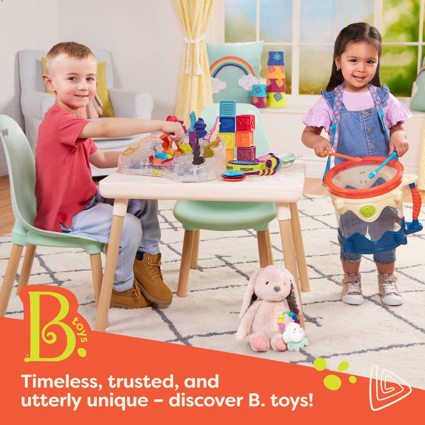 B. toys Balance Beam Set, 10 Beams & 6 Sensory Stepping Stones, Rainbow ๐ All In One Marketplace Canada