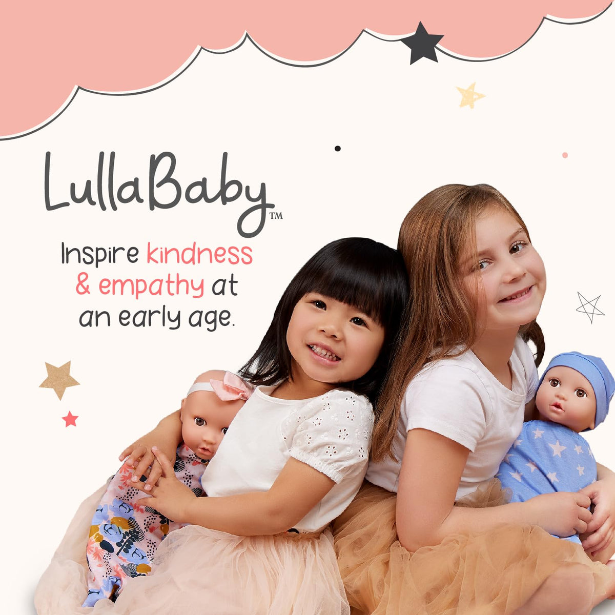 LullaBaby Bath Baby Dolls, Washable Water Play Set with Pink Basket ๐ All In One Marketplace Canada
