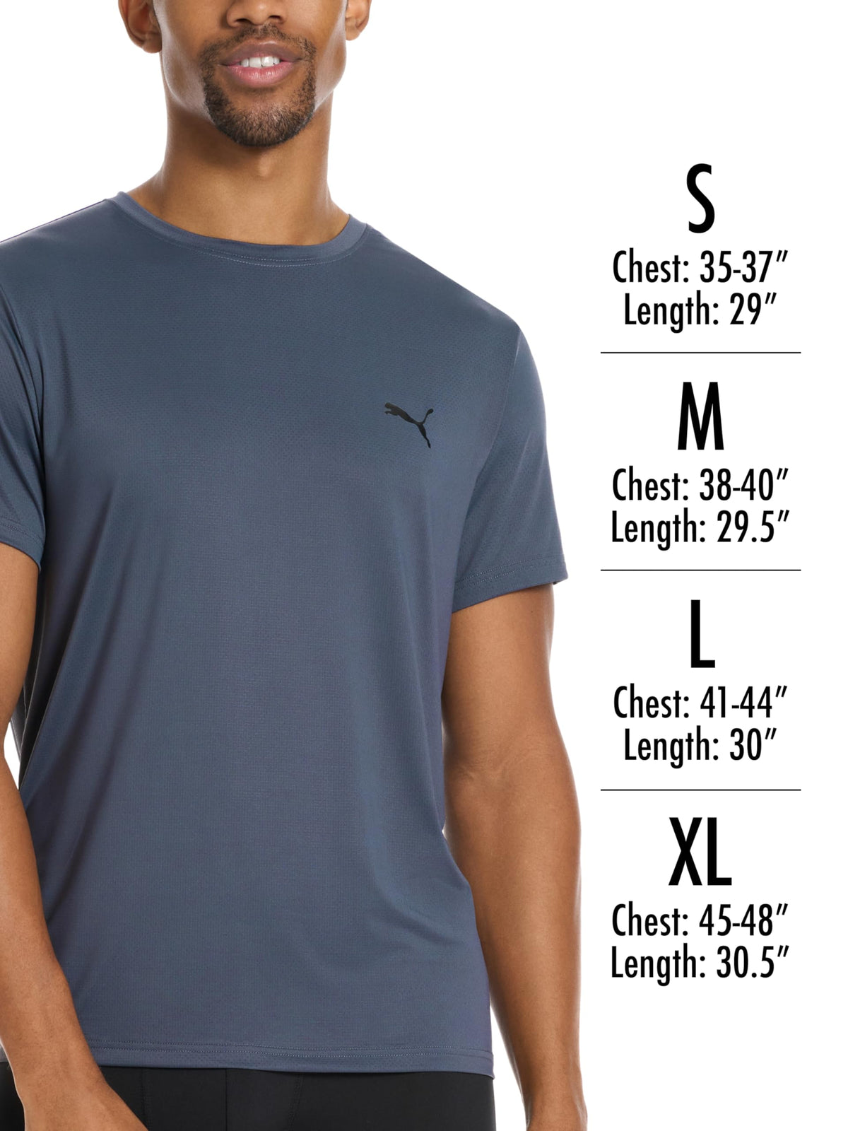 PUMA Men's 4 Pack Cotton Crewneck Short Sleeve T-Shirt, Black/Grey/White/Navy, Large ๐ All In One Marketplace Canada