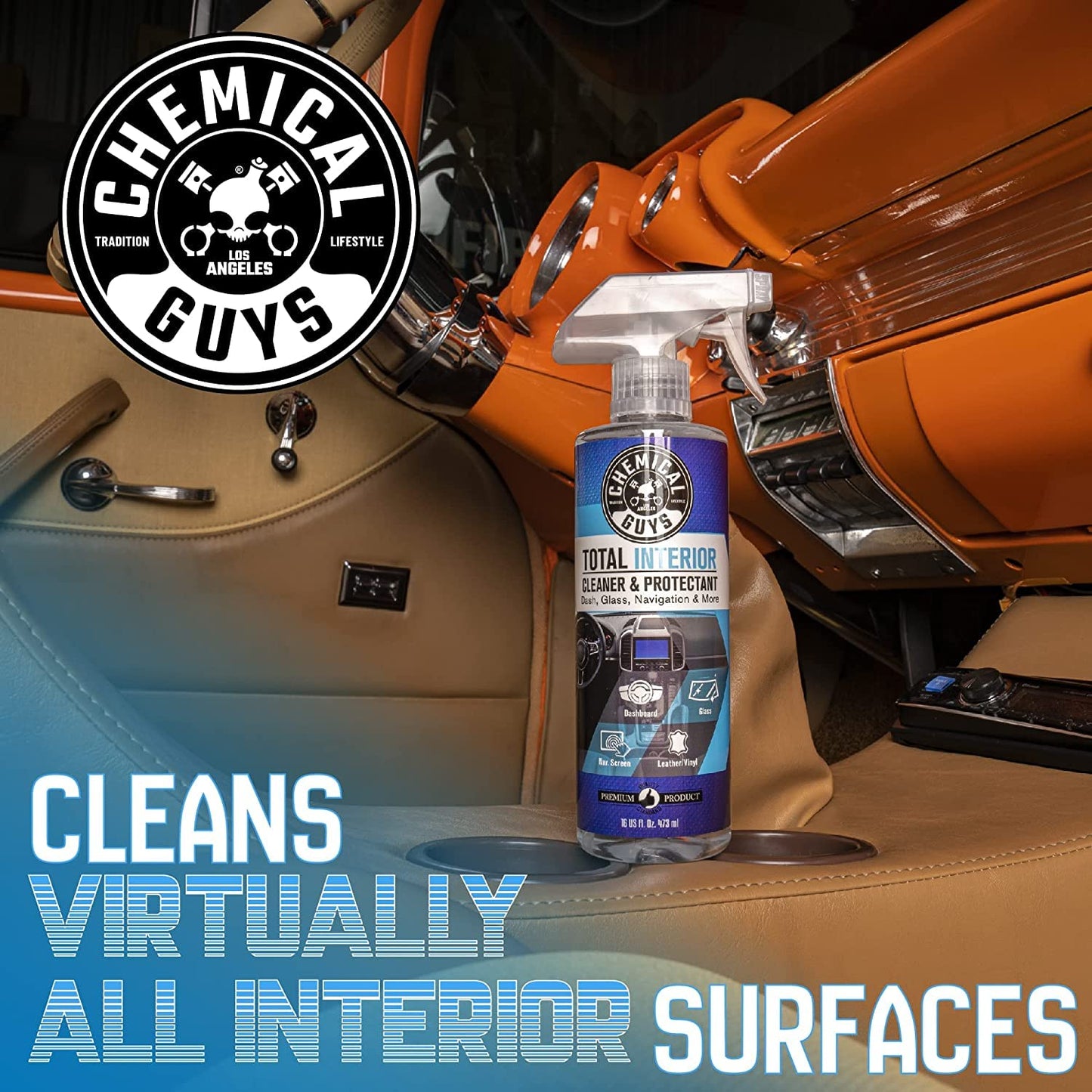 Chemical Guys Total Interior Cleaner & Protectant, Safe for Cars, Trucks, SUVs, Motorcycles, RVs & More, 473 ml (2 Pack), Fresh Scent ๐ All In One Marketplace Canada