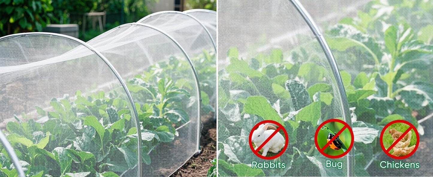 Ultra Fine Insect Mesh Garden Netting 3M x 15M, Extra Large Insect & Bird Barrier Netting, Crop Protection Plants Netting for Vegetables, Fruit Trees, Greenhouse, Customizable Plant Cover Protection đ All In One Marketplace Canada
