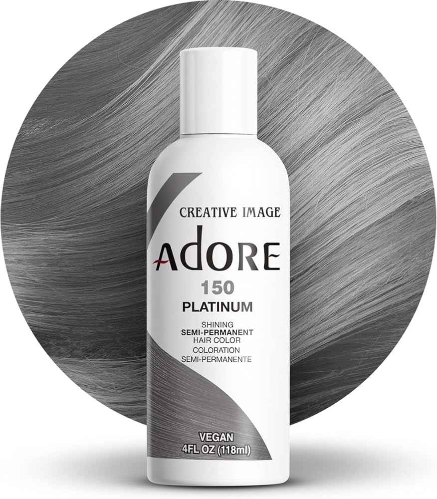 ADORE SEMI PERMANENT HAIR COLOR PLATINUM 150 4OZ