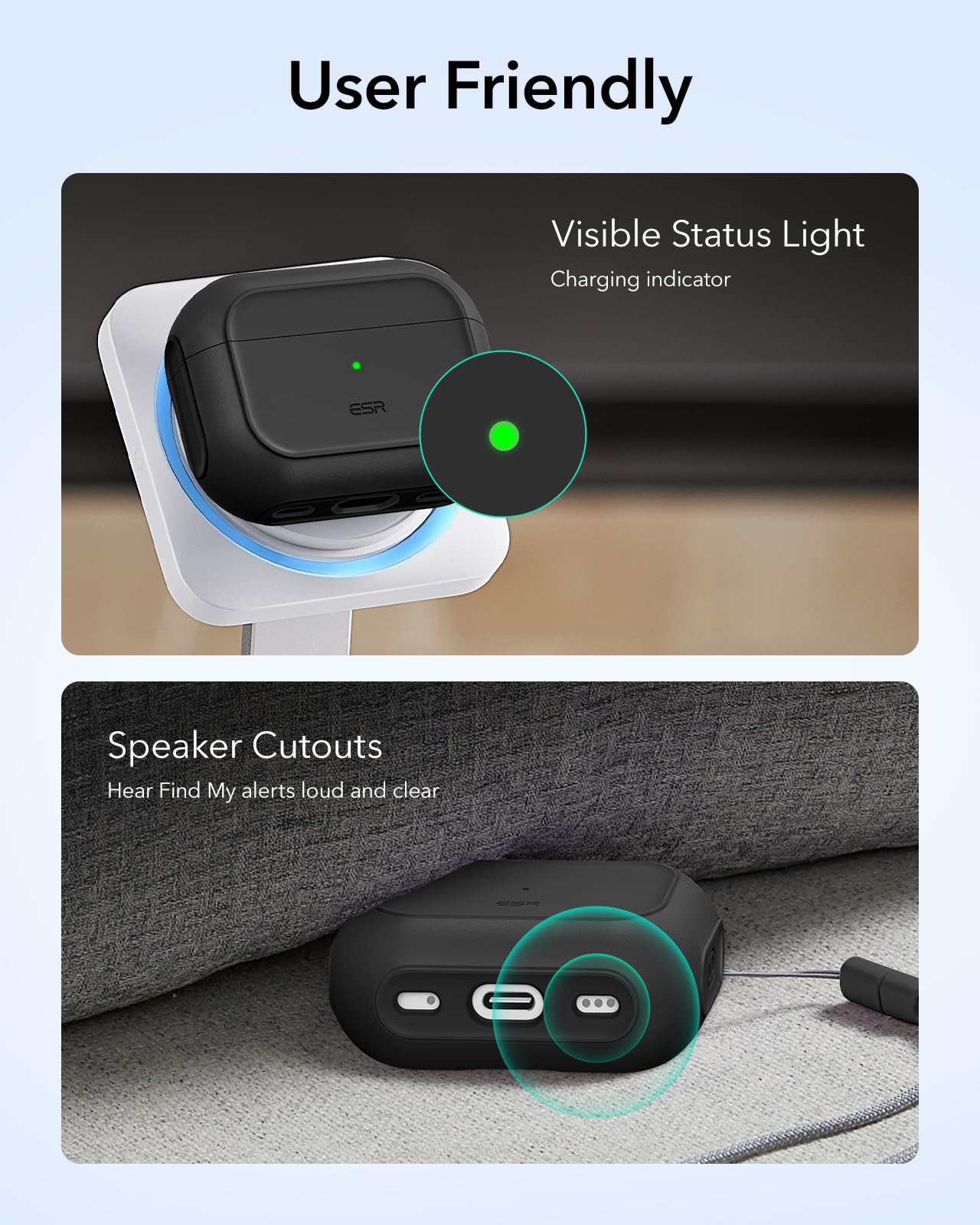 ESR for AirPods Pro 3 Case, Compatible with AirPods Pro Case 3rd Generation (2025), Compatible with MagSafe, Full Drop Protection Cover with Lanyard, Black ๐ All In One Marketplace Canada