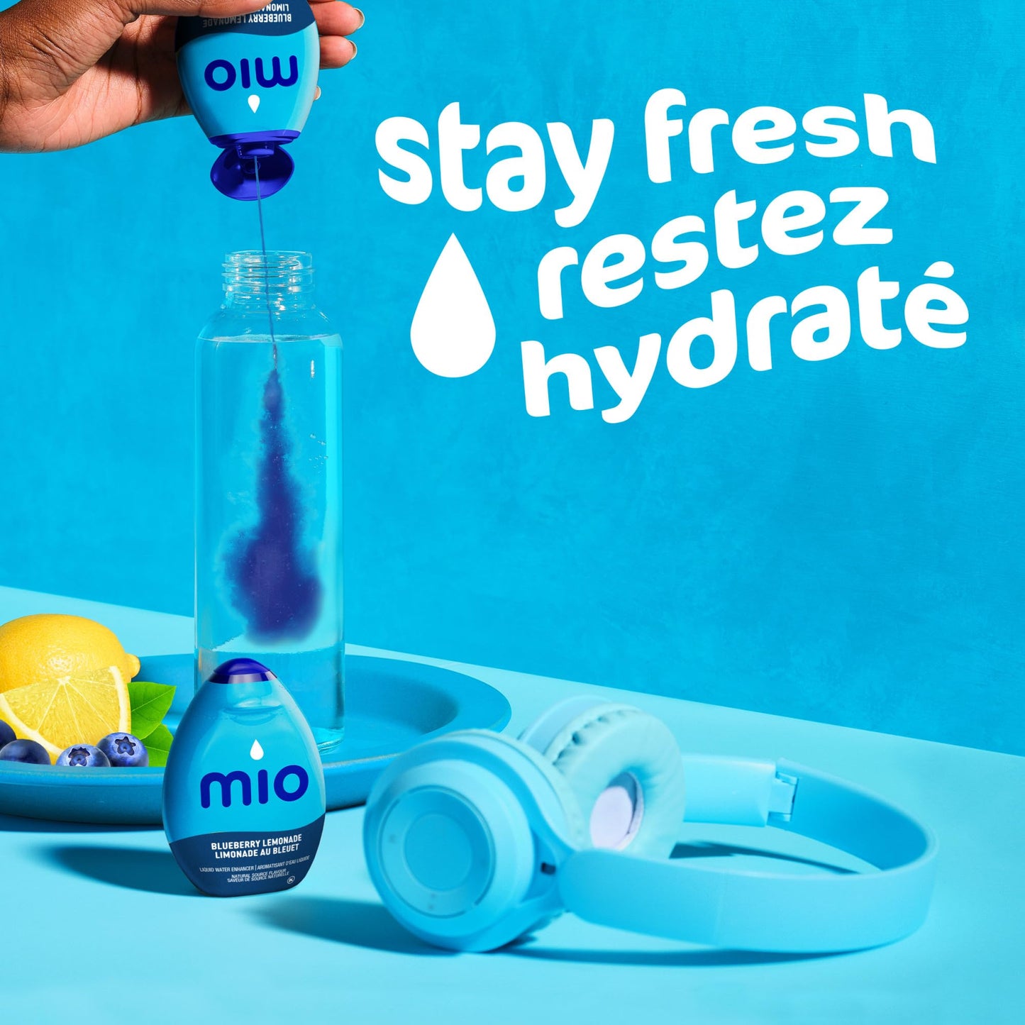 mio Blueberry Lemonade Liquid Water Enhancer, 48 mL Bottle (Pack of 12) ๐ All In One Marketplace Canada