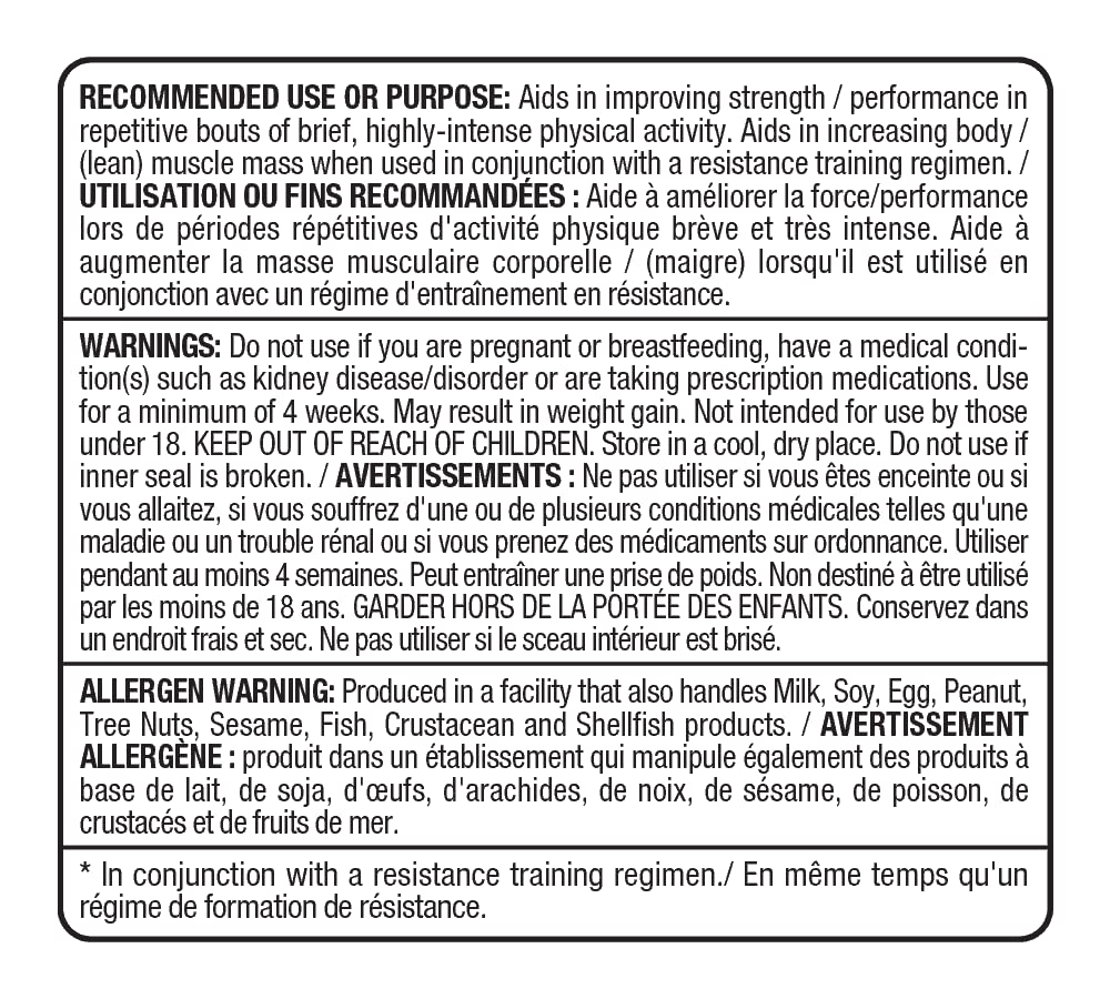 ALLMAX Nutrition - Creatine 3000, Creatine Monohydrate Capsules for Strength and Muscle Recovery, Gluten Free & Fast Absorbing, 3000 mg, 120 Capsules ๐ All In One Marketplace Canada