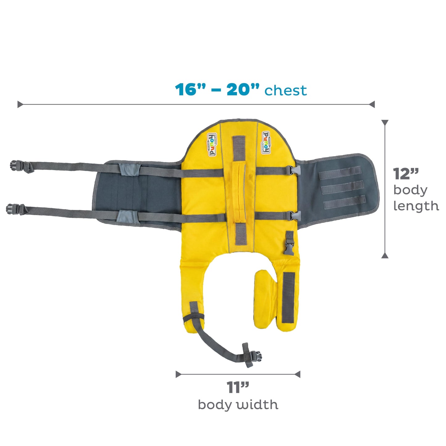 Outward Hound Granby Splash Dog Life Jacket with Handle, Reflective Floating Vest for Swimming & Boating, Maximum Buoyancy, All Skill Levels, Small Dogs & Puppies (16โ20" Girth), Yellow, Small ๐ All In One Marketplace Canada