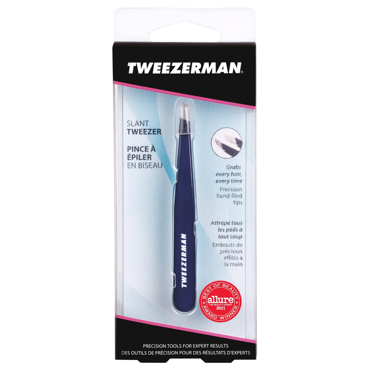 Tweezerman Exclusive Evening Blue Slant Tweezer - Hair Removal Tweezers, Stainless Steel ๐ All In One Marketplace Canada