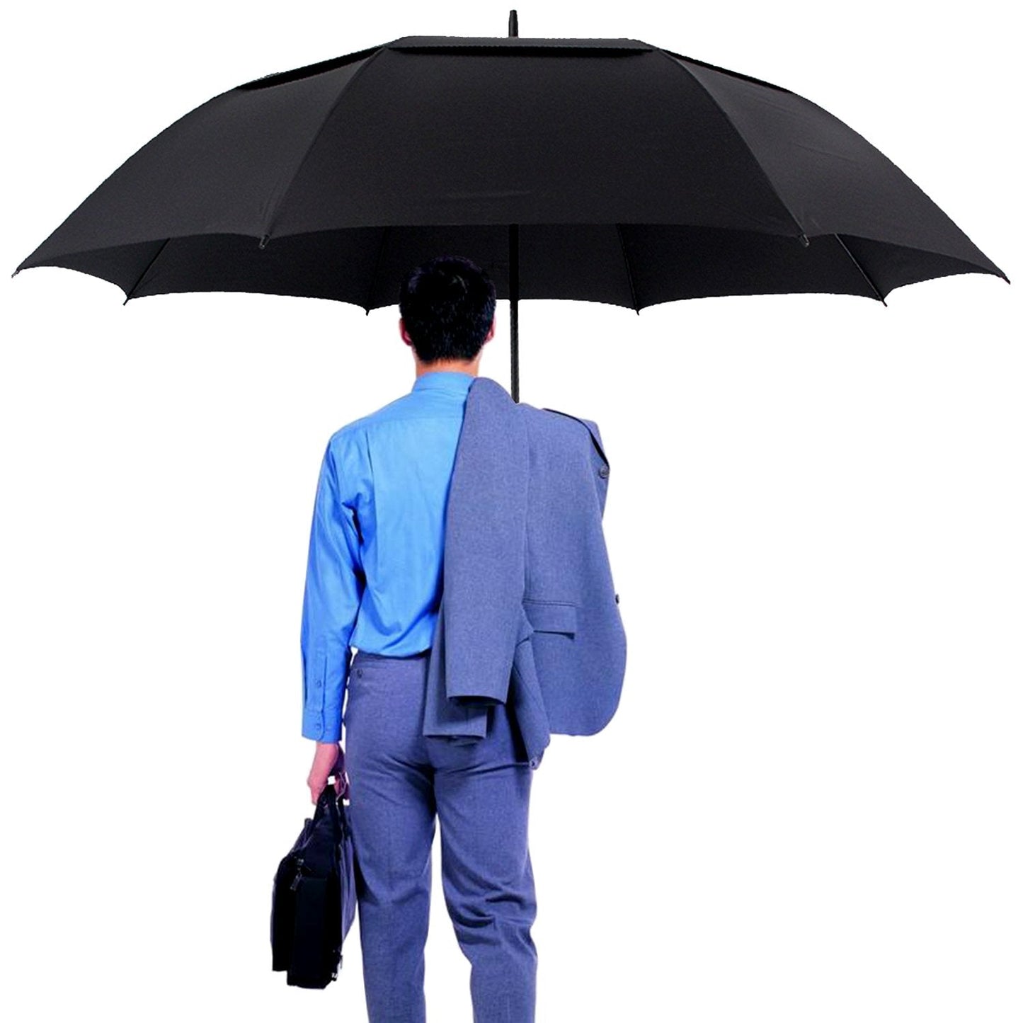 ACEIken Golf Umbrella Windproof Large 62 Inch, Double Canopy Vented, Automatic Open, Extra Large Oversized,Sun Protection Ultra Rain & Wind Resistant Stick Umbrellas, Black ๐ All In One Marketplace Canada