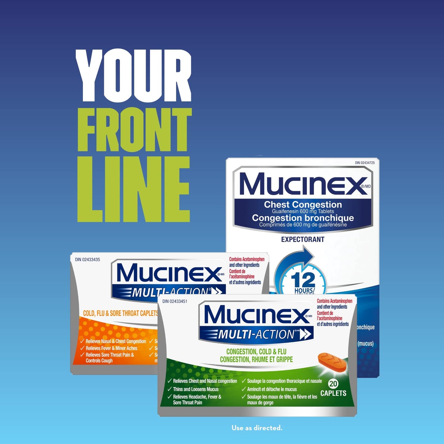 Mucinex, Chest Congestion, 12 Hour Extended-Release Bi-Layer Tablets, Expectorant, 600 mg, 40 Count ๐ All In One Marketplace Canada