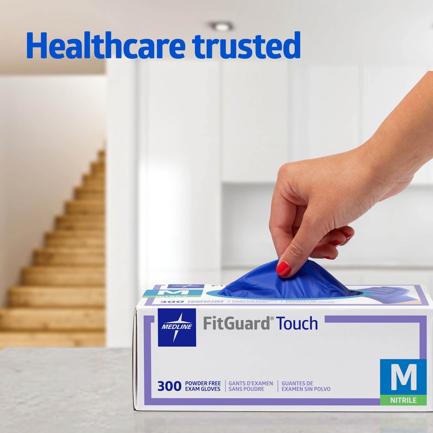 Medline FitGuard Touch Nitrile Exam Gloves, Small, Powder Free, 300 ๐ All In One Marketplace Canada