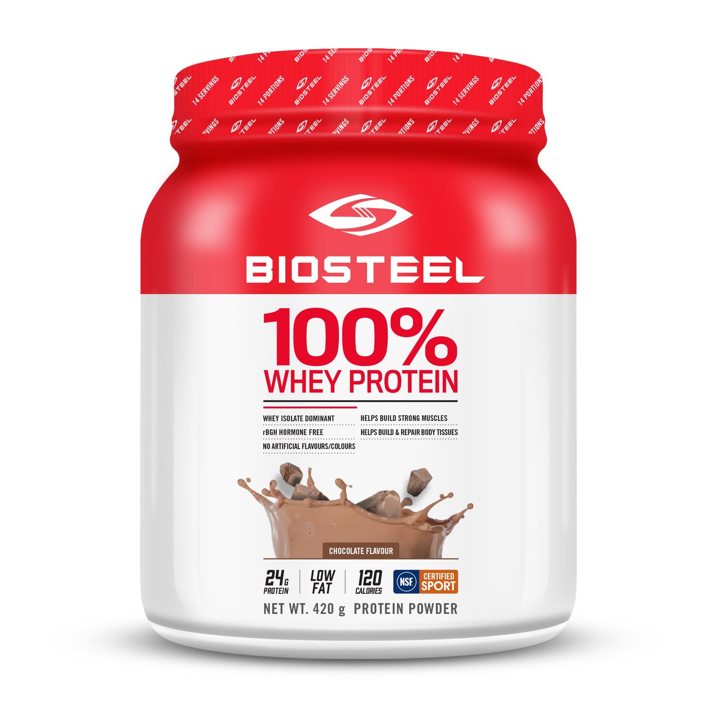 BioSteel 100% Whey Protein Powder, rBGH Hormone Free and Non-GMO Post Workout Formula, Chocolate, 14 Servings đ All In One Marketplace Canada
