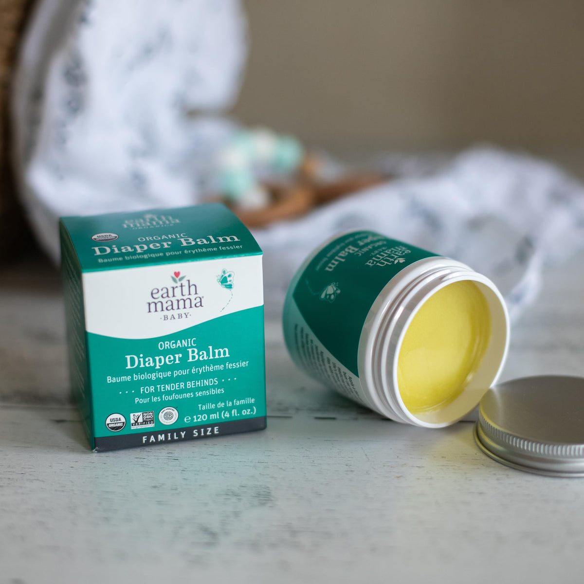 Earth Mama Organic Baby Diaper Balm, 120ml π All In One Marketplace Canada
