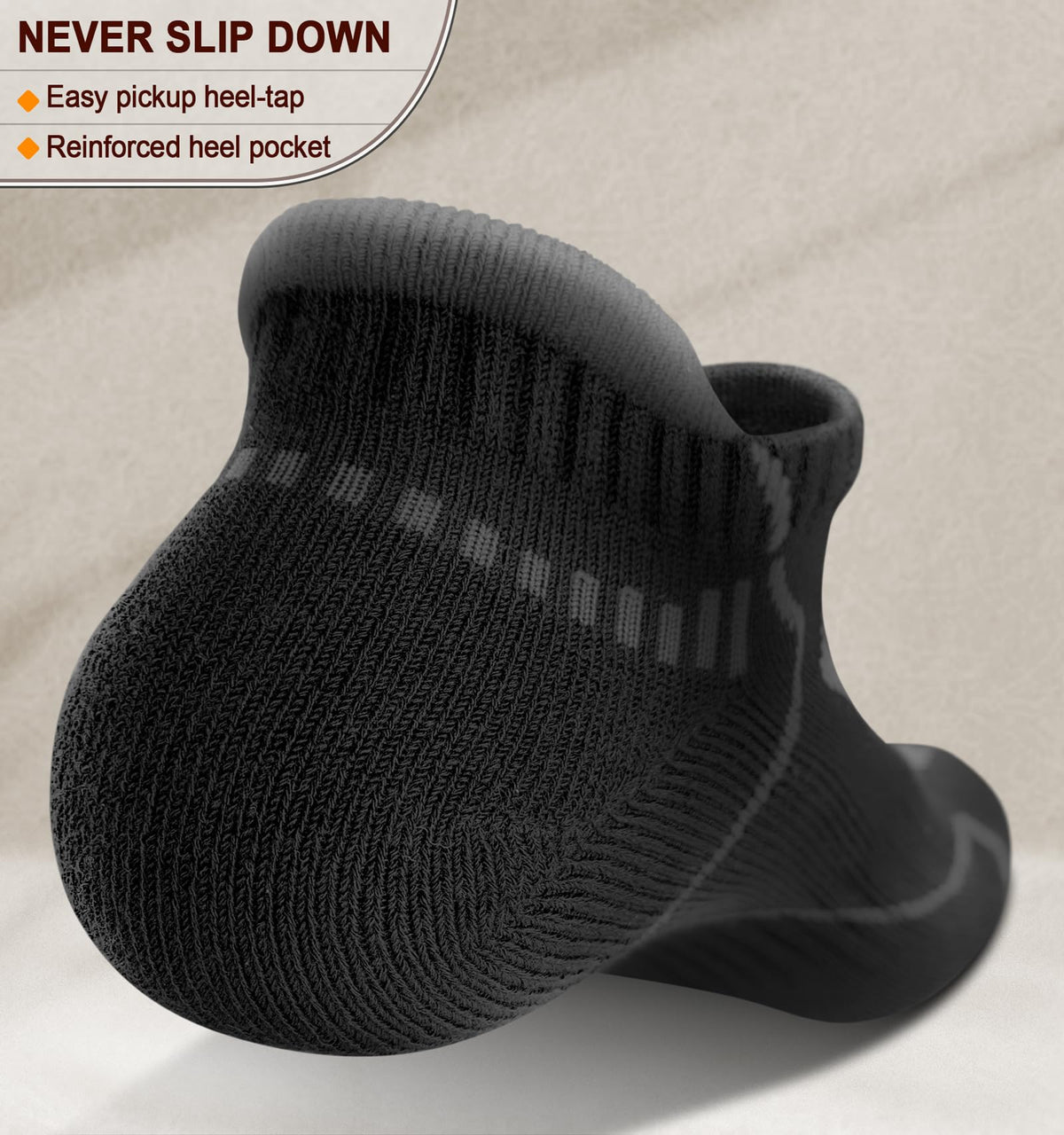 BULLIANT Men Running Socks 6Pairs-Ankle Athletic Socks Wicking Cushioned for Men Walking-Arch Compression Support(6Pairs,Shoes Size:Men 10-12) ๐ All In One Marketplace Canada