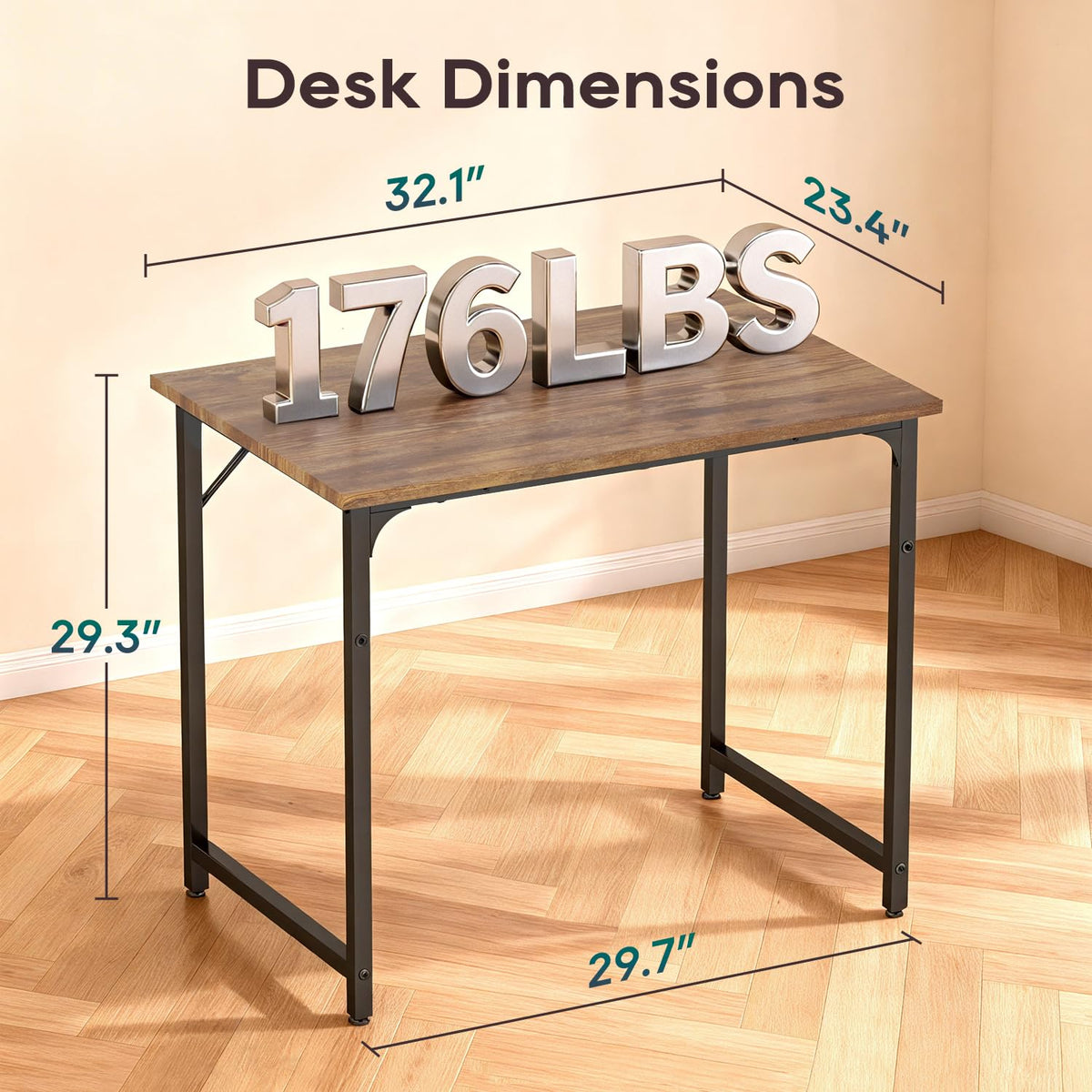 BestOffice Computer Desk,Home Office Desk Writing Study Table Modern Simple Style PC Desk with Metal Frame for Home Office ๐ All In One Marketplace Canada