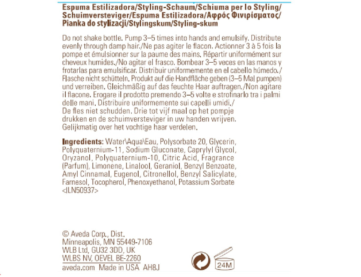 Aveda Phomollient Styling Foam | Weightless Mousse for Fine to Medium Hair, 200ml ๐ All In One Marketplace Canada